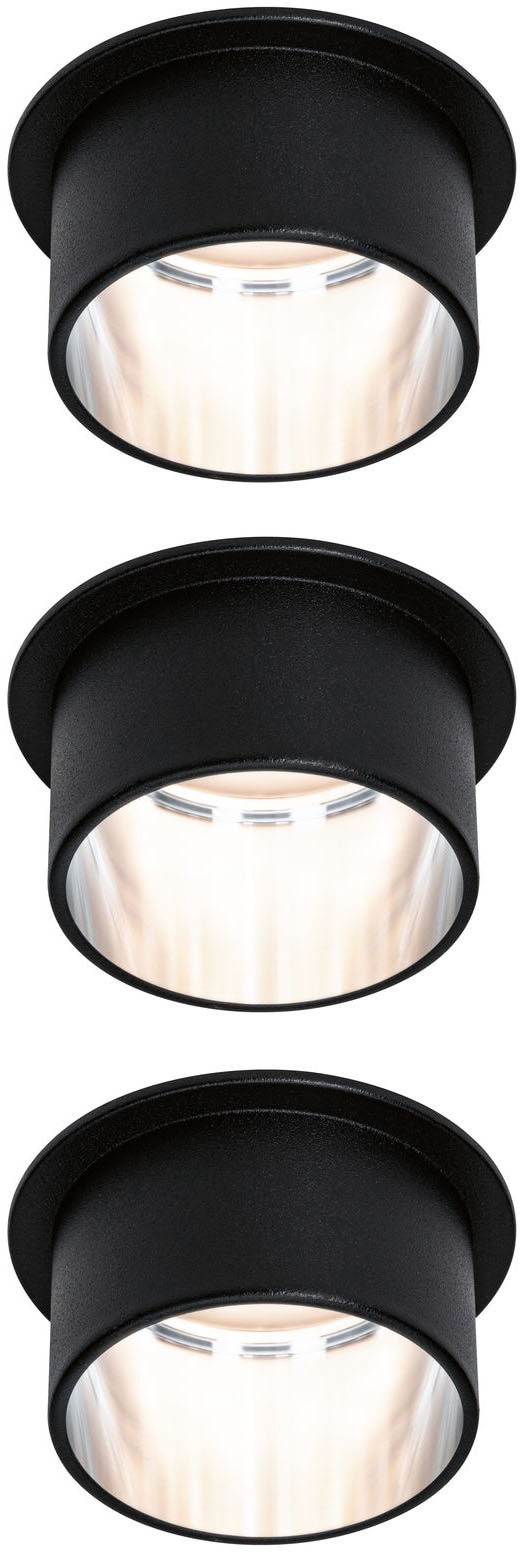 Paulmann LED Bad-Einbauleuchte »Gil«, 3er-Set, Schutzart IP44, 3-Stufen-dimmbar, Ø 6,8 cm, inkl. LED Leuchtmittel