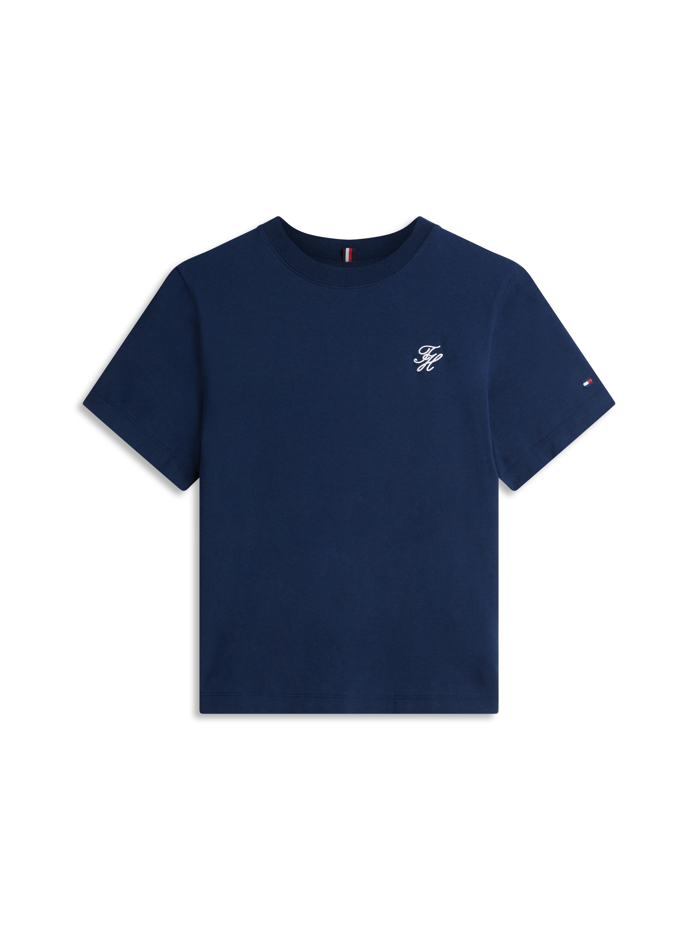 Tommy Hilfiger Kurzarmshirt »TH SCRIPT REGULAR C-NECK SHORT SLEEVE TEE«