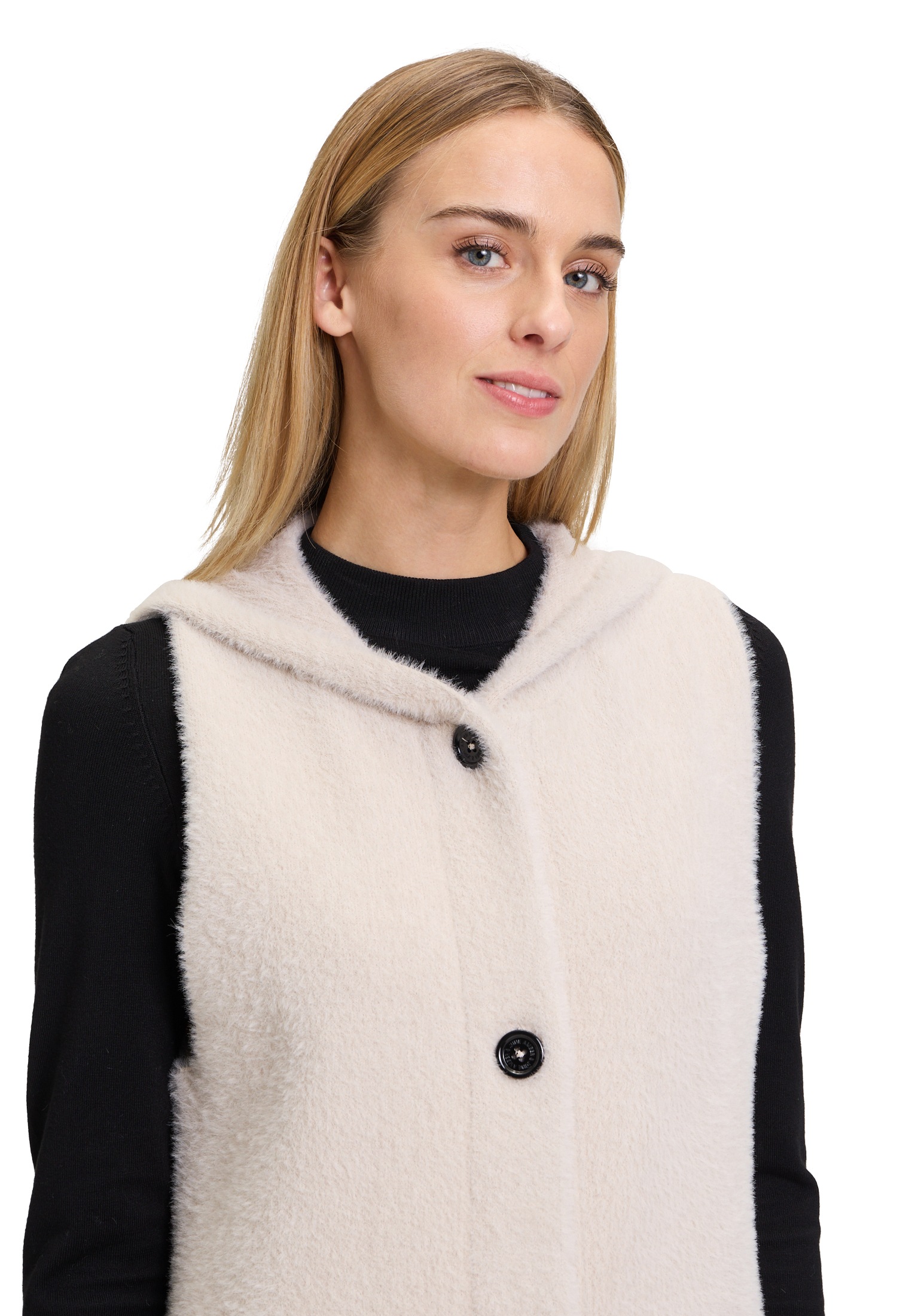 Amber & June Strickjacke »Strickweste mit Kapuze«