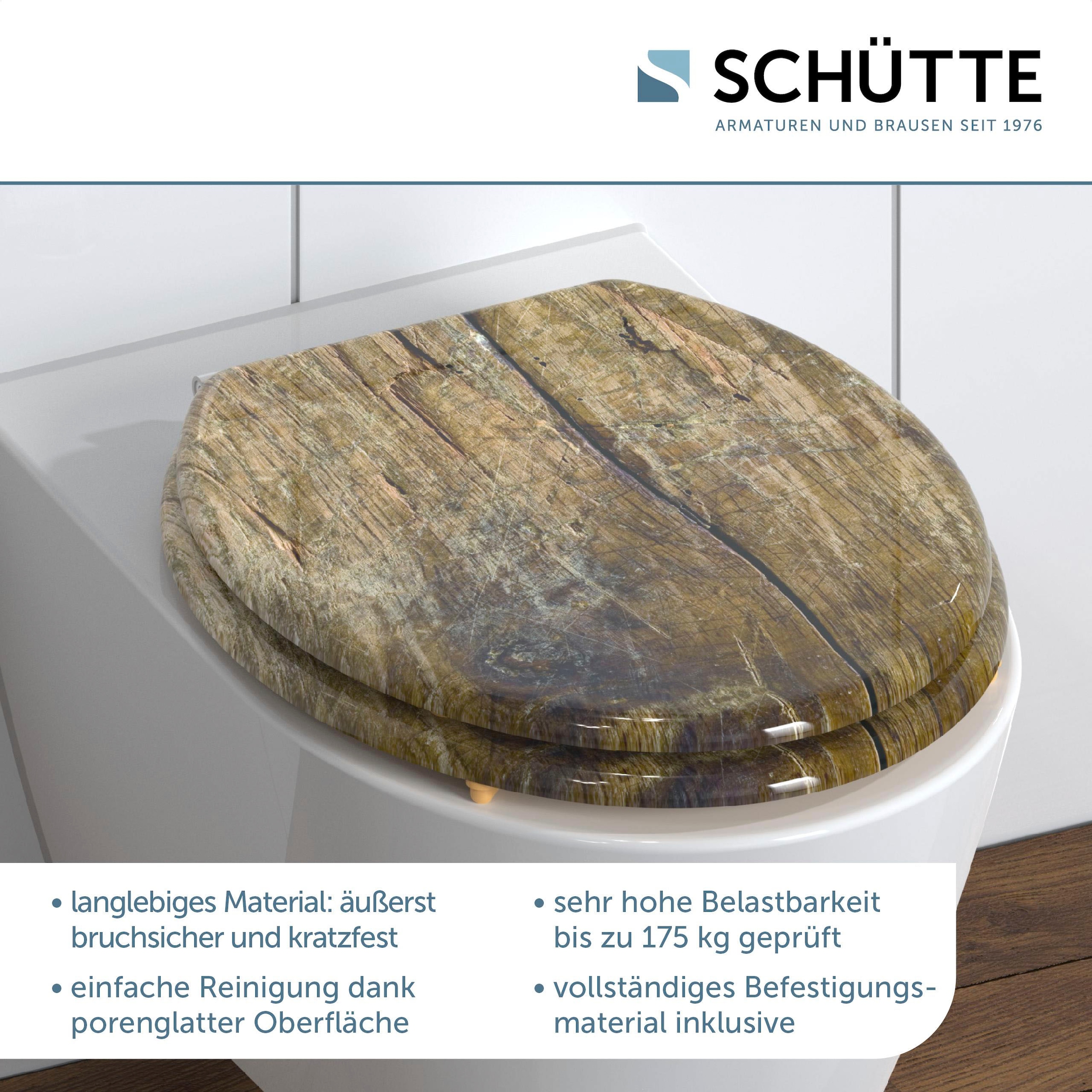 Schütte WC-Sitz »Solid Wood«, MDF-Holzkern