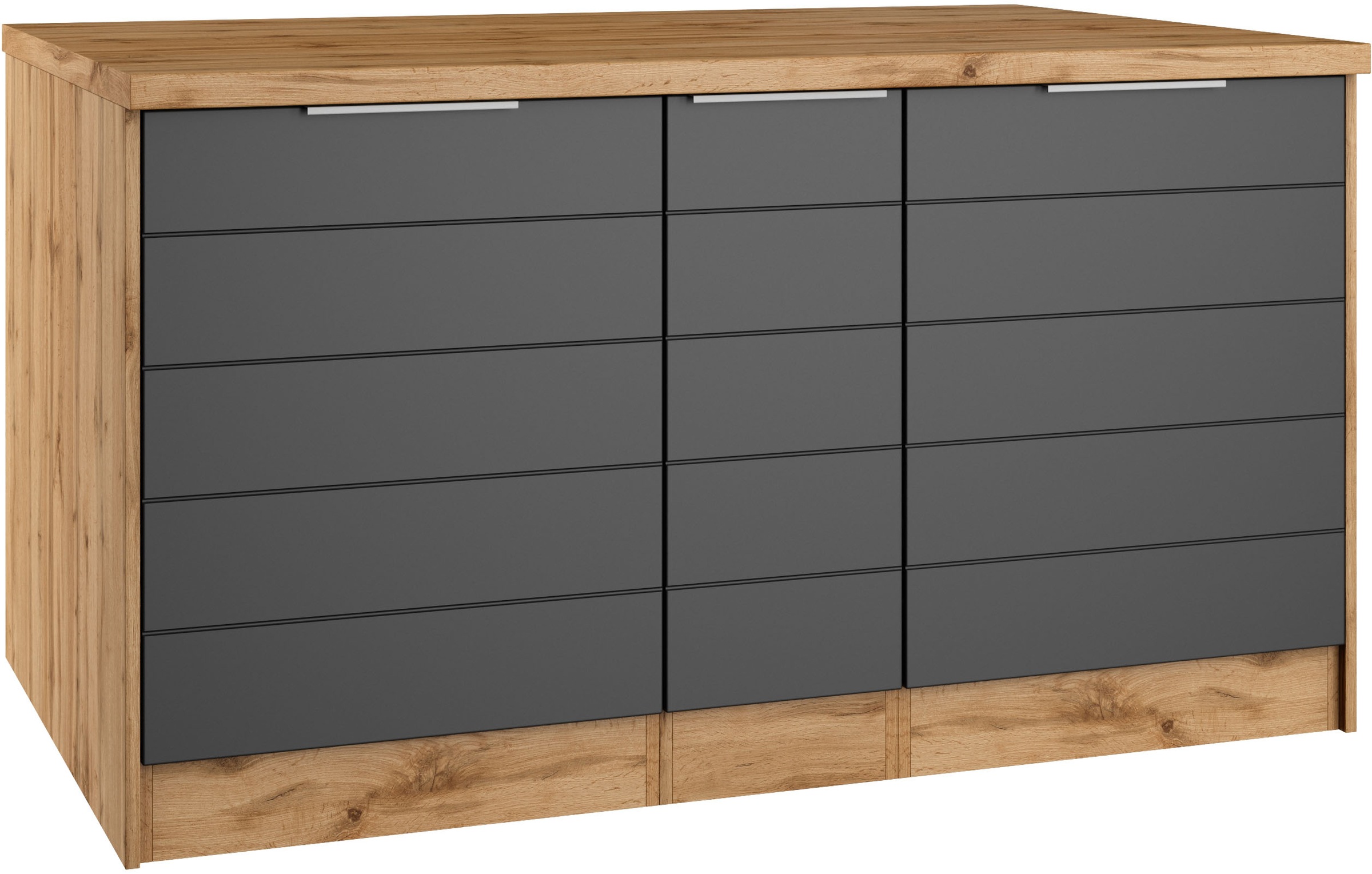 KOCHSTATION Kücheninsel »KS-Luhe, Breite 153 cm, mit Flaschenregal« MDF-Fronten, Arbeitsplatte 38mm stark
