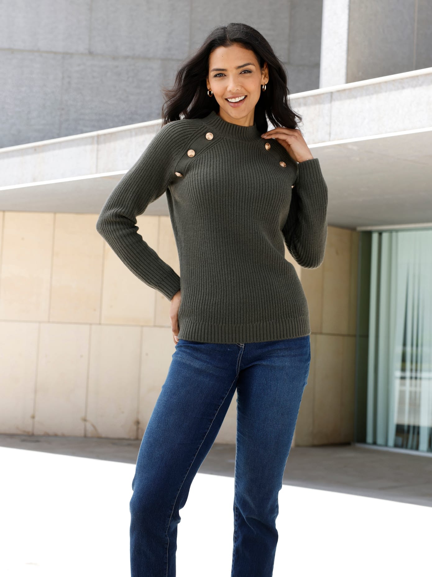 Classic Basics Stehkragenpullover »Pullover«