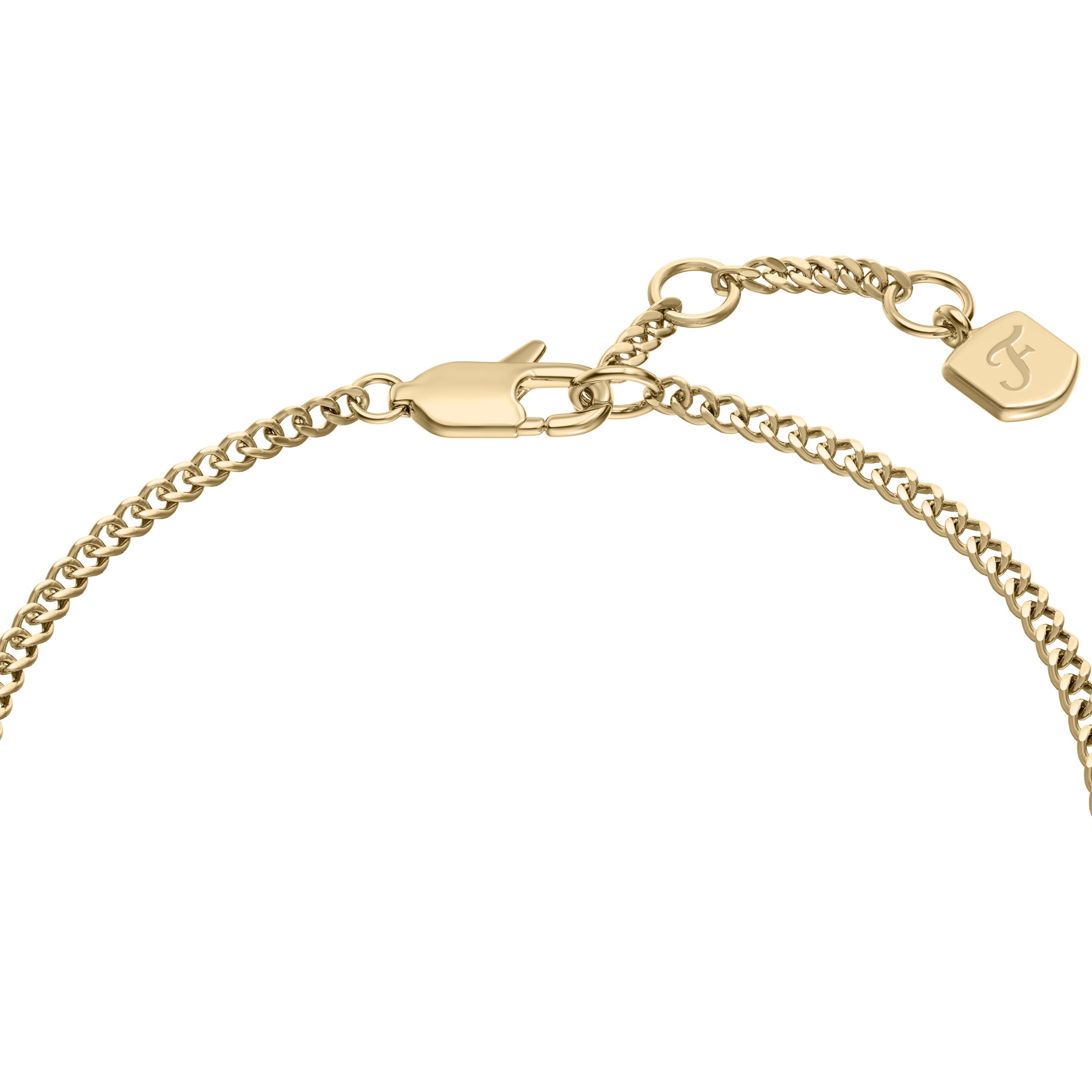 Fossil Armband »Schmuck Geschenk Edelstahl Armschmuck Kreis Scheibe Ellis«