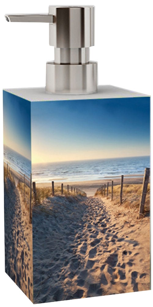 Sanilo Badaccessoire-Set »Düne« WC-Sitz, Badteppich, Stöpsel, Seifenspender und WC-Bürste