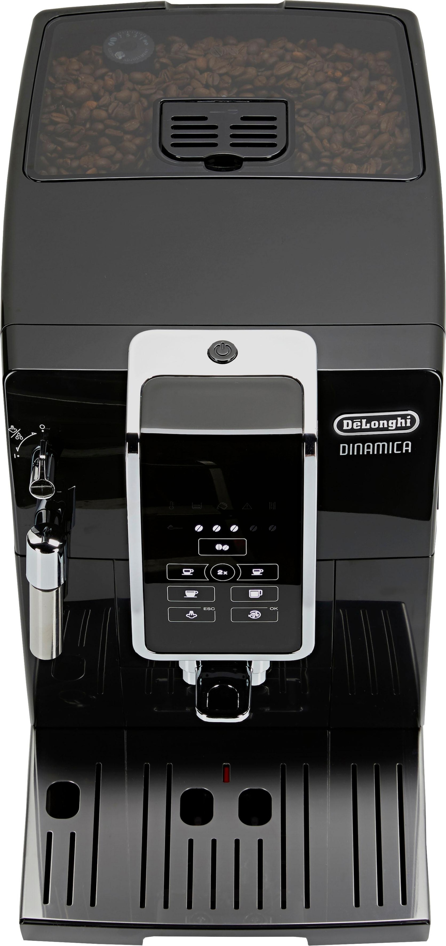 De'Longhi Kaffeevollautomat »Dinamica ECAM 358.15.B«, Sensor-Bedienfeld mit beleuchteten Direktwahltasten