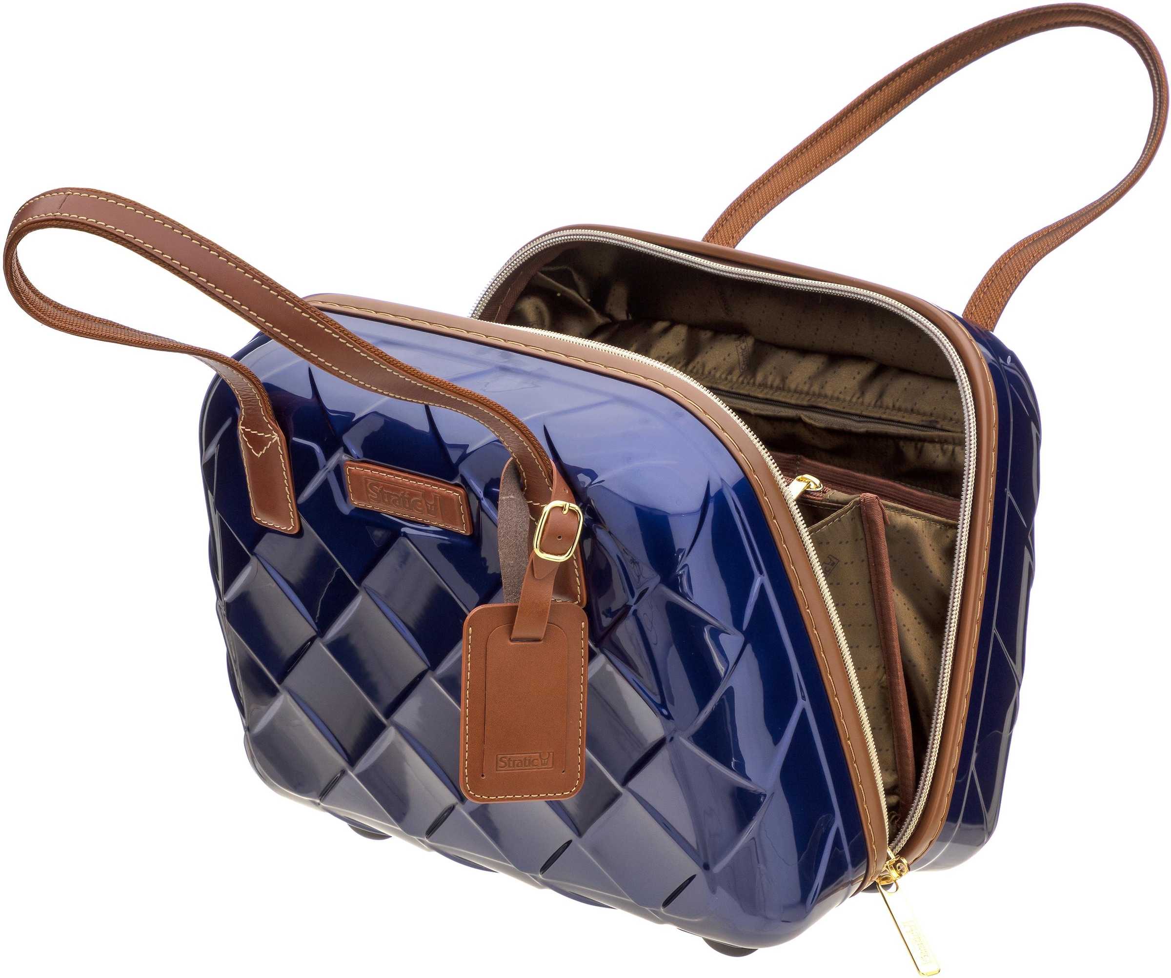 Stratic Beautycase »Beautycase Leather & More«, Handtasche Damen Tasche Damen Henkeltasche