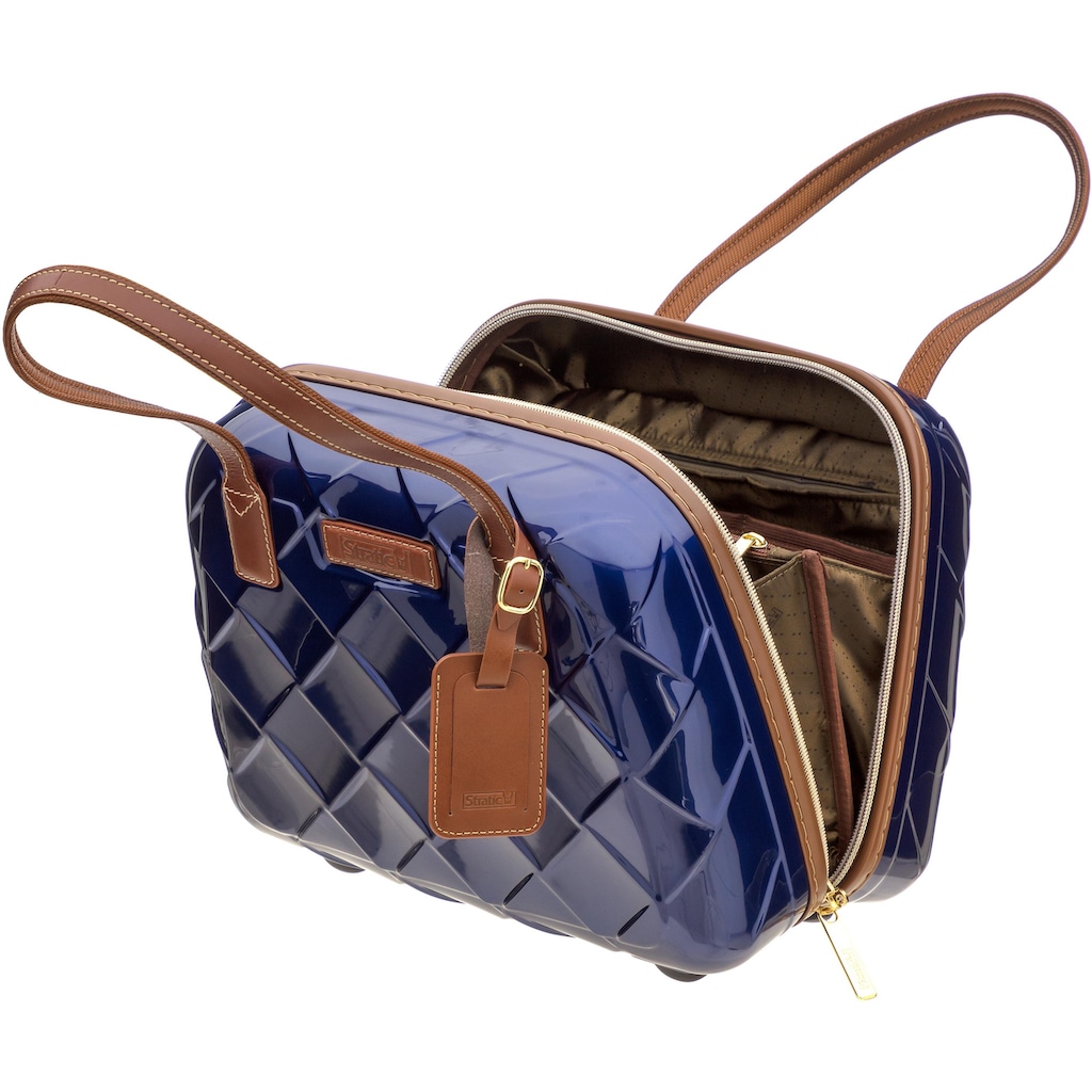 Stratic Beautycase »Beautycase Leather & More«, Handtasche Damen Tasche Damen Henkeltasche