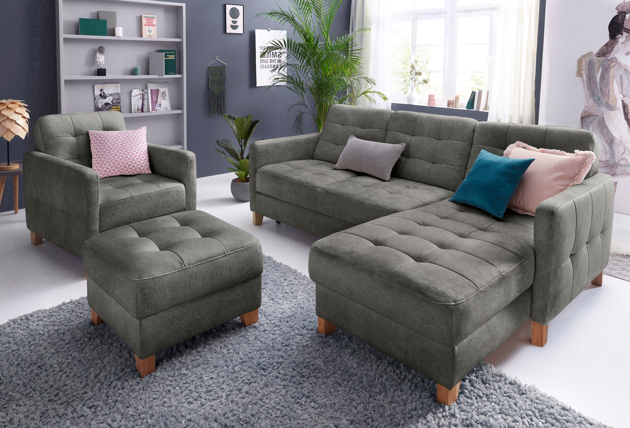 exxpo - sofa fashion mit Bettfunktion »Elio«, Ecksofa wahlweise online kaufen