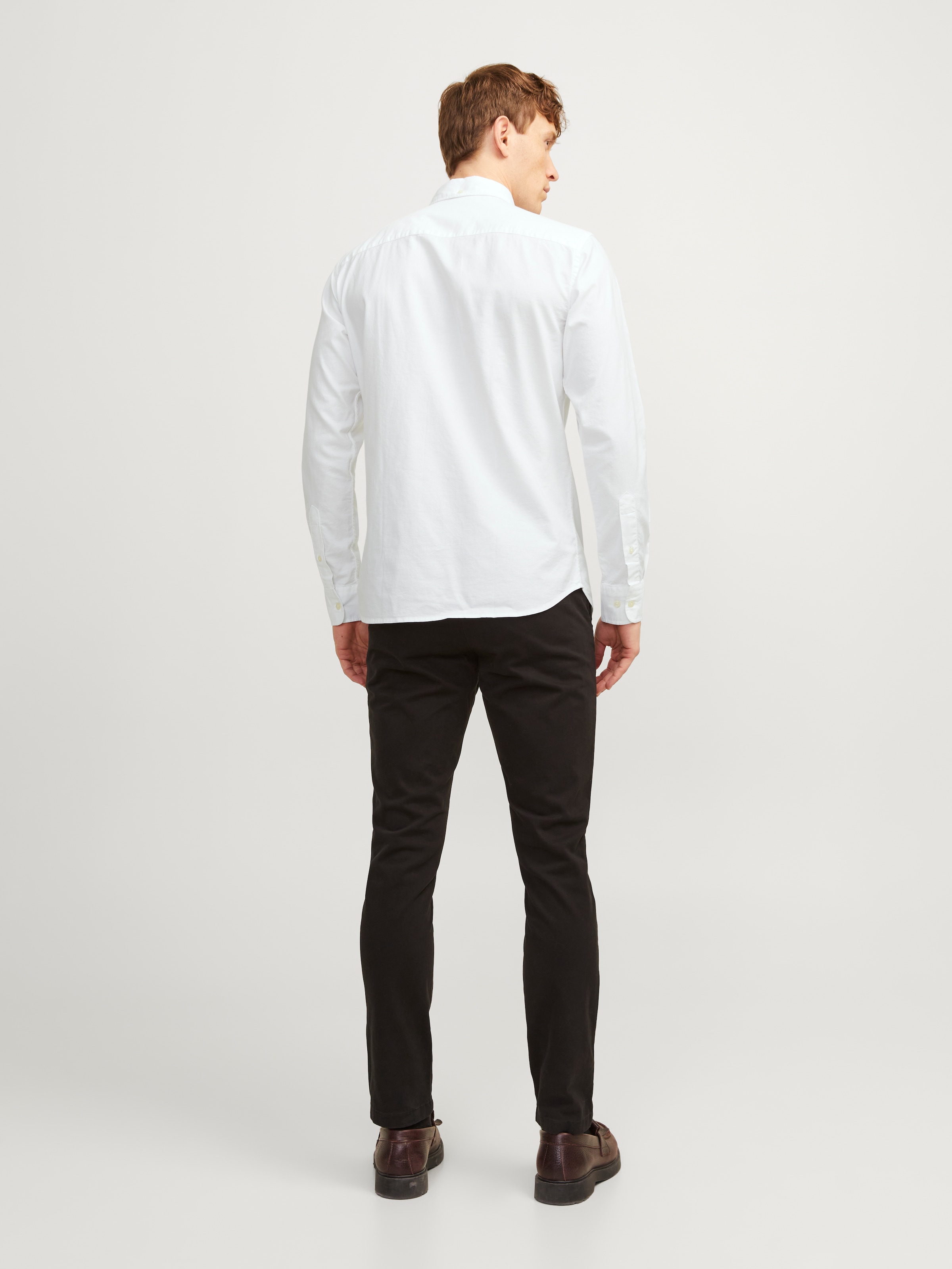 Jack & Jones Langarmhemd »BROOK OXFORD« mit Button-Down Kragen