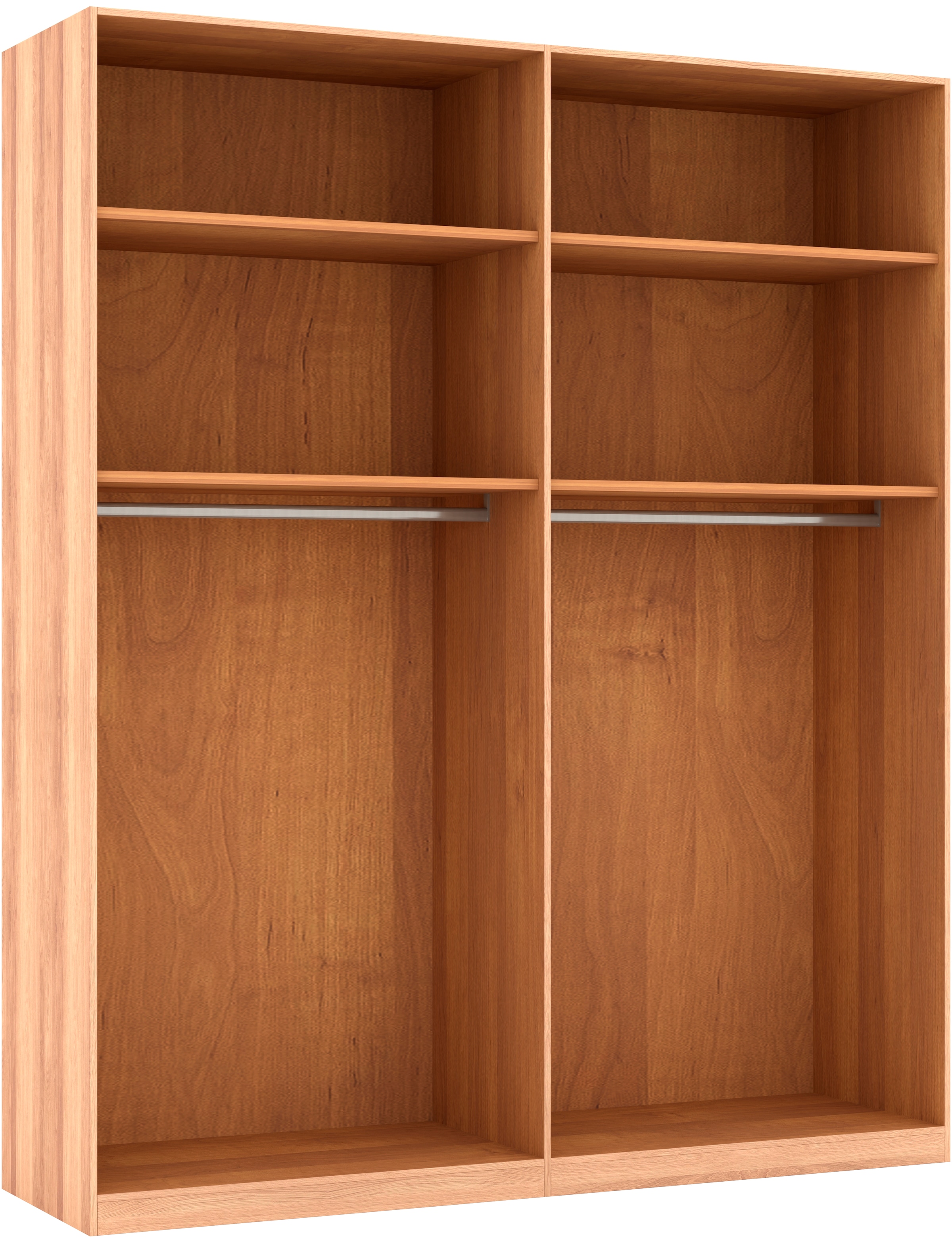 Musterring Drehtürenschrank »Sorrent, Kleiderschrank, teilmassiv Eiche«, (mit Türdämpfern, in 5 Breiten & 2 Höhen, extra Böden, MADE IN GERMANY), Türen in Eiche massiv mit Absetzung in Schiefer, verschiedene Maße