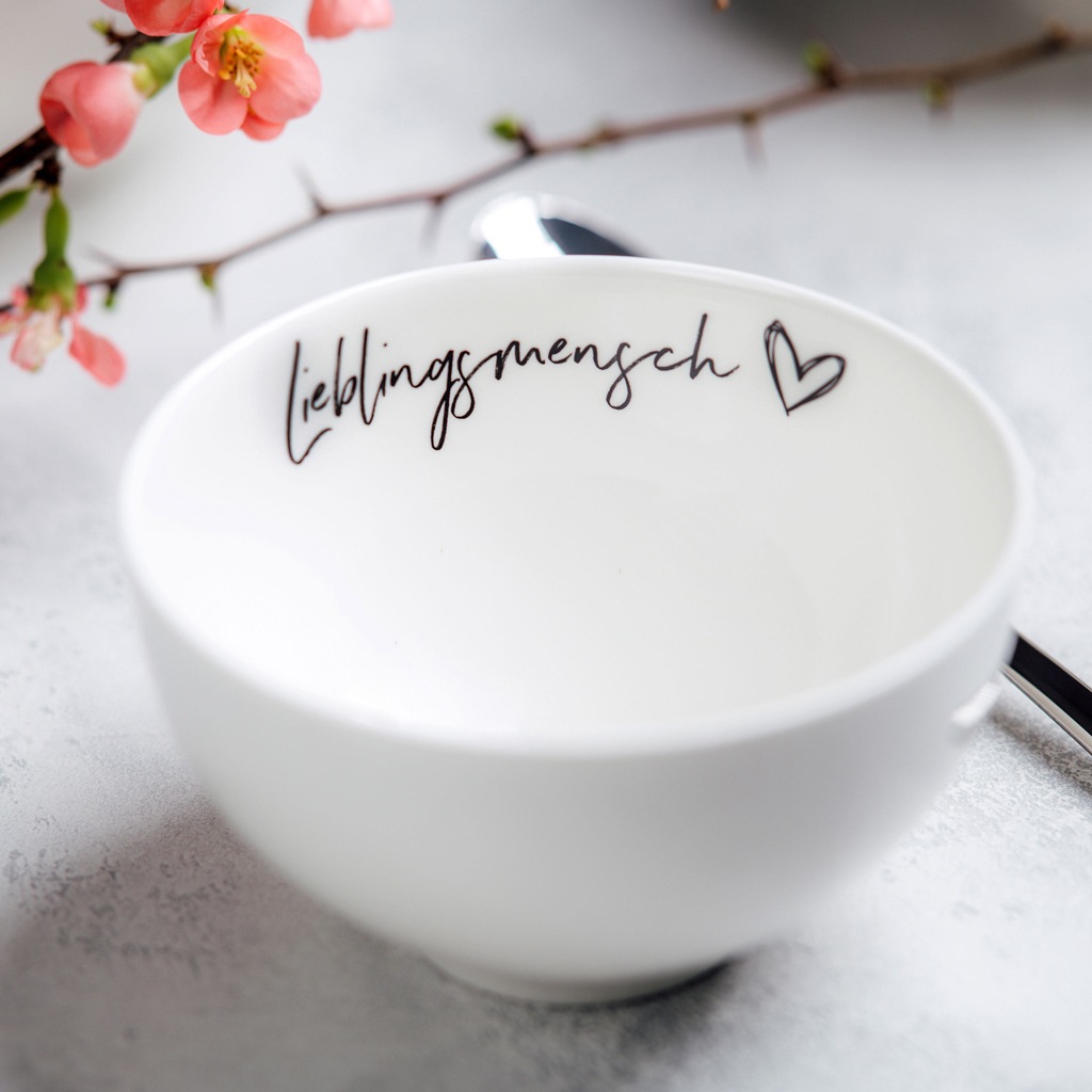 Villeroy & Boch Schale »Bol Lieblingsmensch Statement ø 13,8 cm weiß«