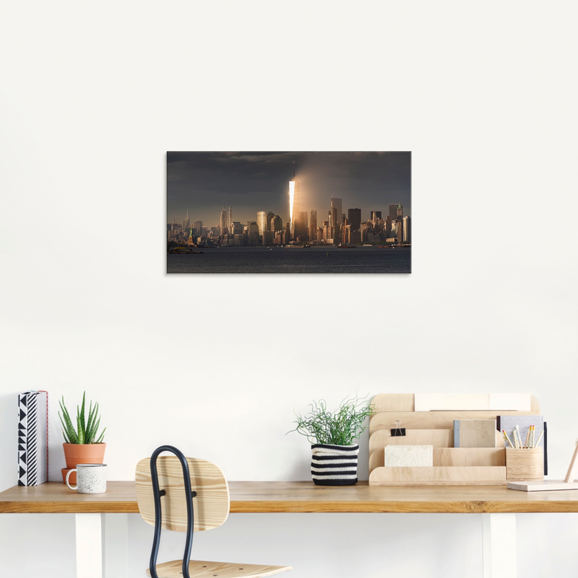 Artland Glasbild »New York Skyline I«, Amerika, (1 St.), in verschiedenen Größen