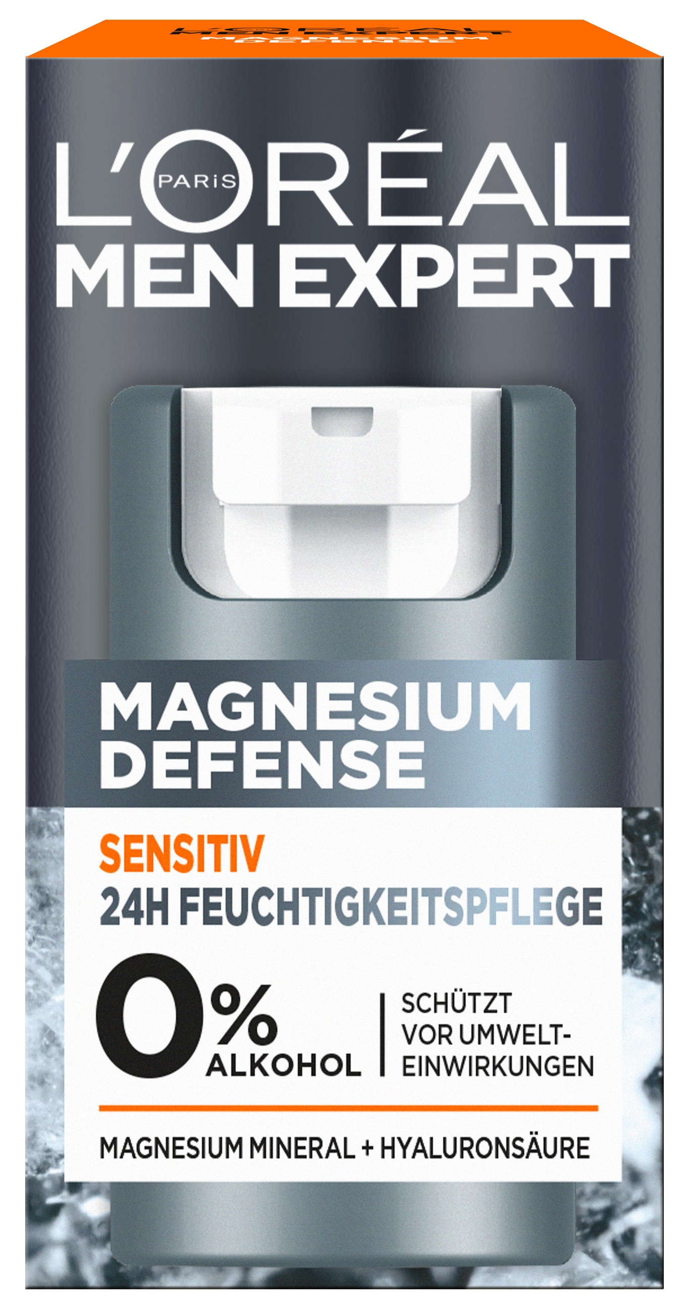 L'ORÉAL PARIS MEN EXPERT Gesichtsgel »Magnesium Defense Pflege« für emfpindliche Haut, mit Hyaluronsäure, feuchtigkeitsspendend