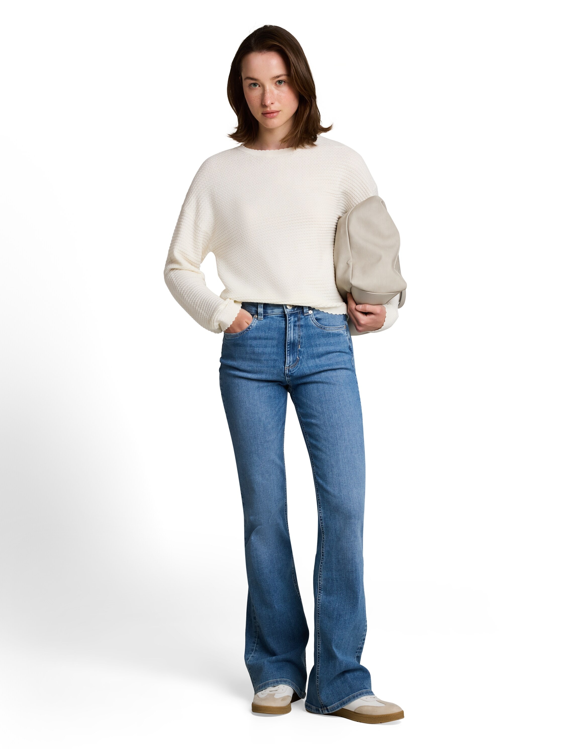 TOM TAILOR Denim V-Ausschnitt-Pullover