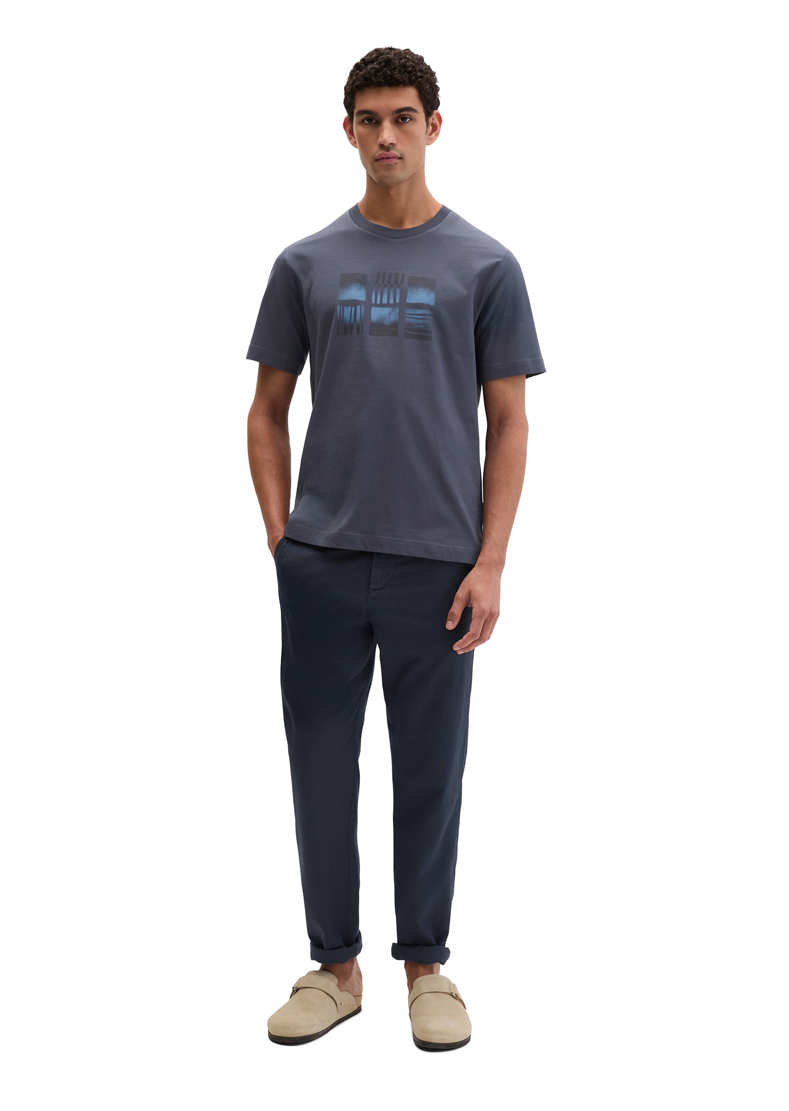 Marc O'Polo T-Shirt mit mittigem Print vorne