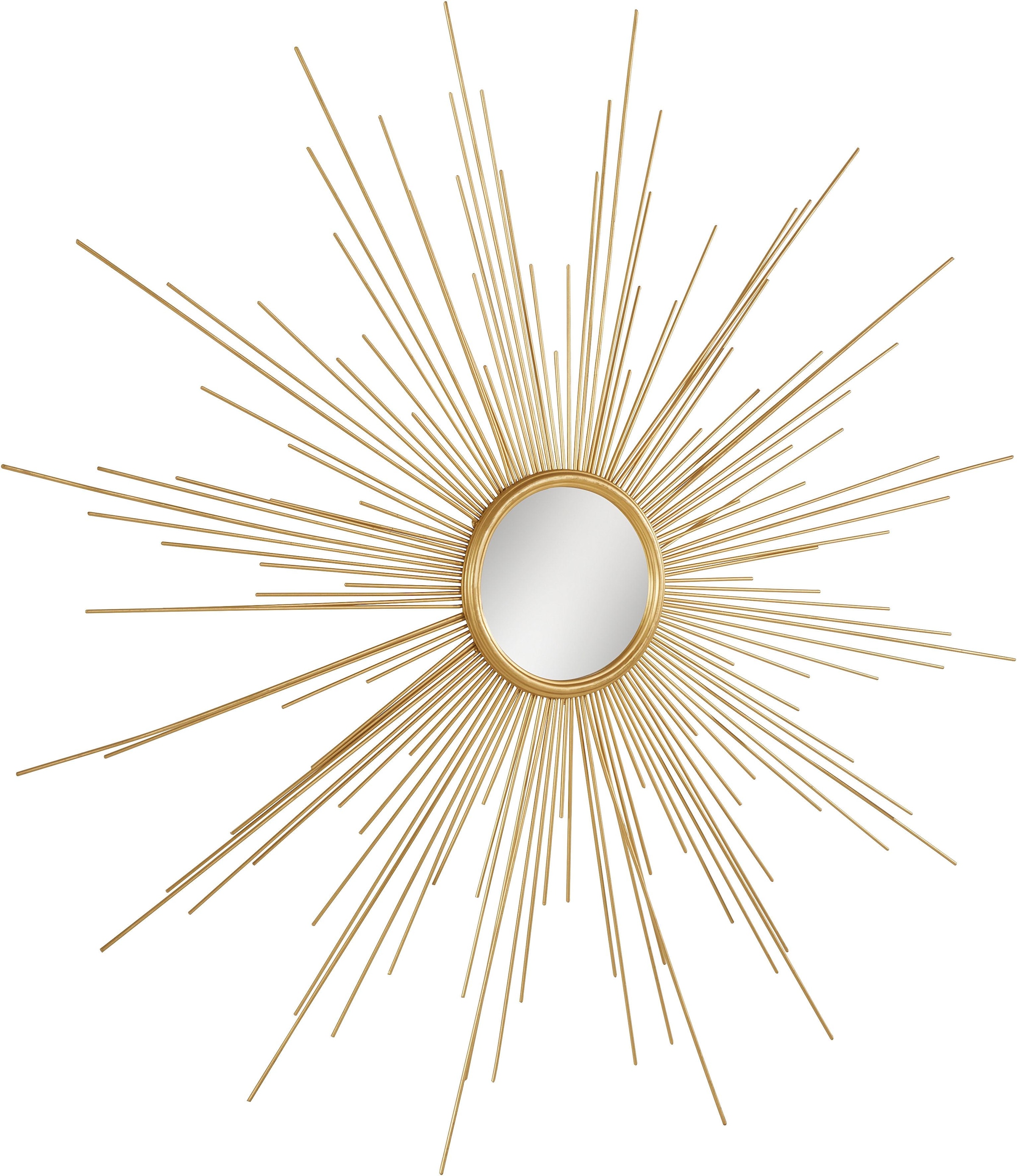 Leonique Dekospiegel »Sonne, gold«, Wandspiegel, Wanddeko, rund, Ø 104 cm,  aus Metall, glamourös kaufen online bei OTTO