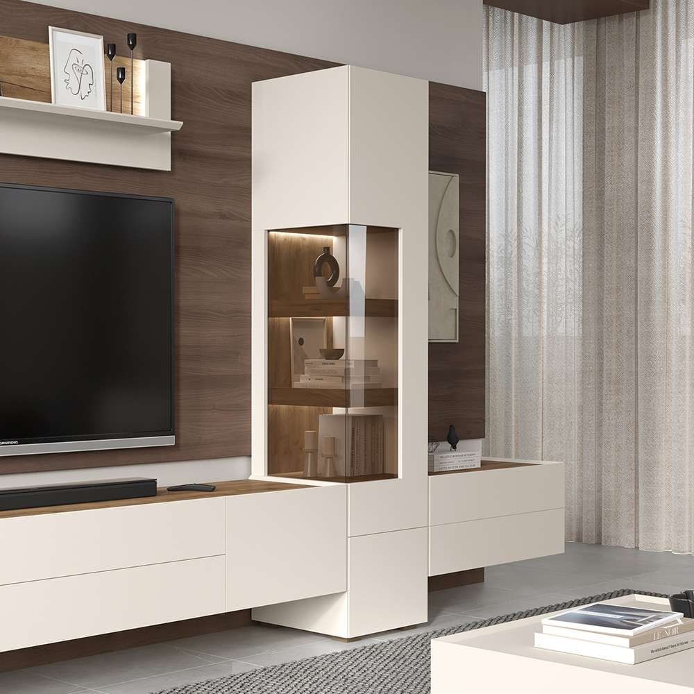 Places of Style Vitrine »Sky45, Höhe 201 cm«, Vitrine, Lackiert mit wasserbasiertem UV-Lack
