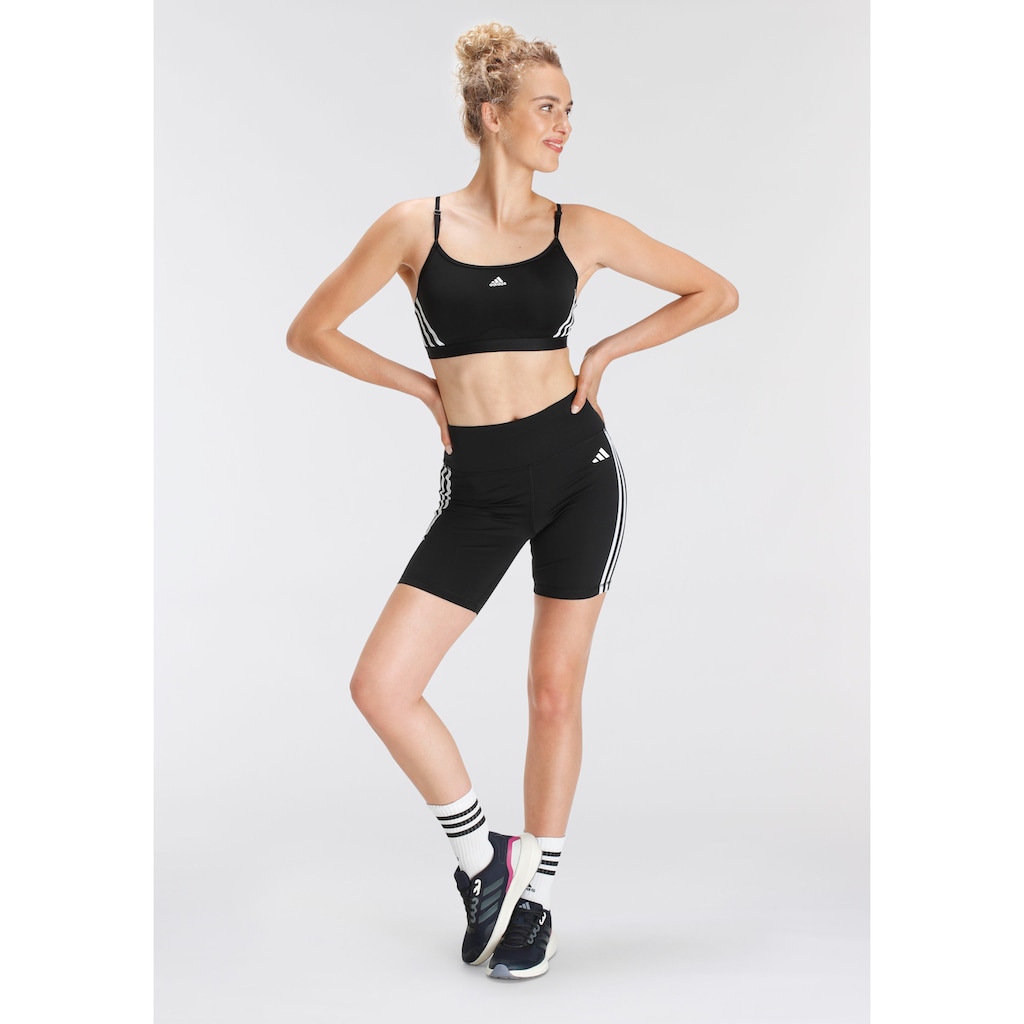 adidas Performance Shorts »TRAINING ESSENTIALS 3STREIFEN HIGHWAISTED KURZE«, (1 tlg.)