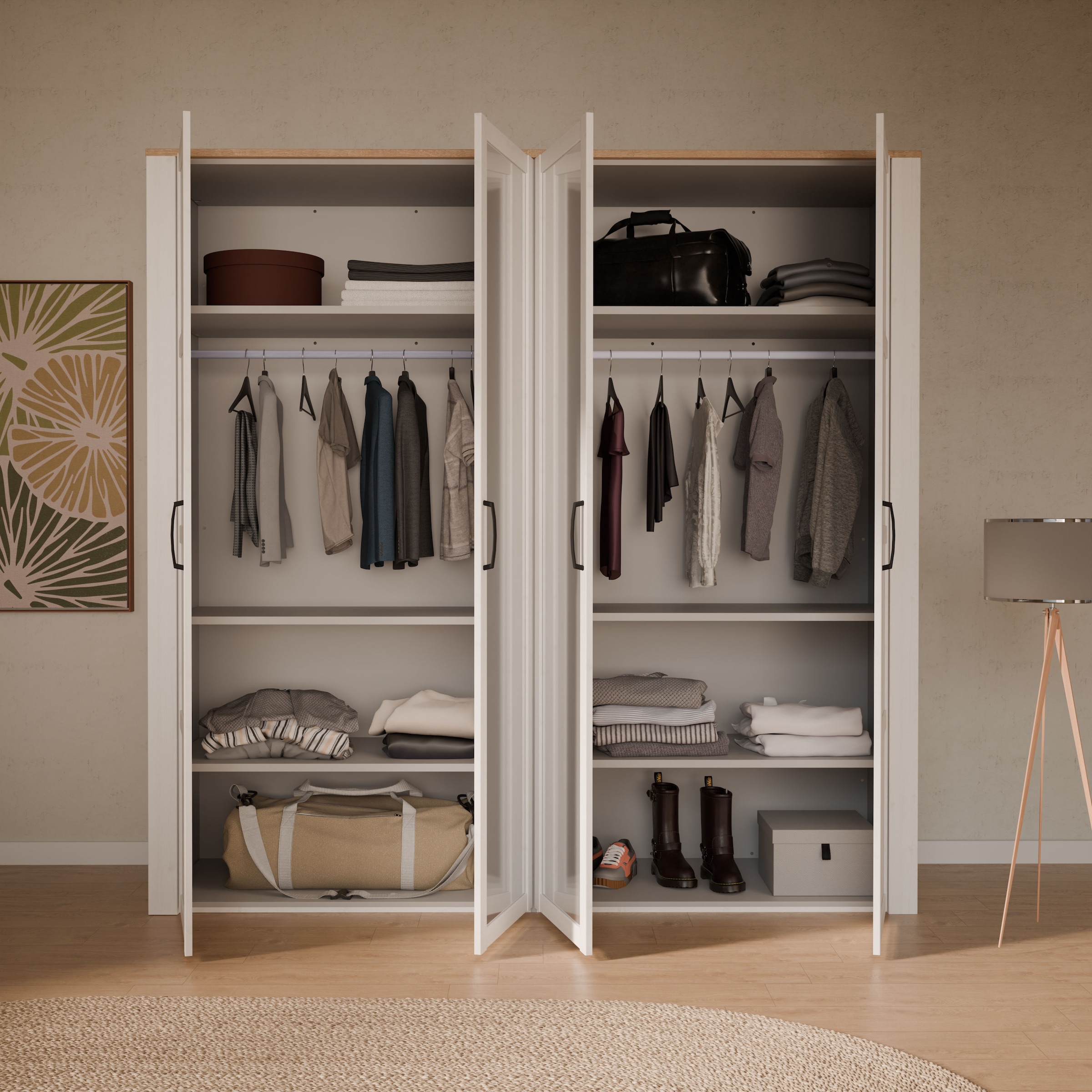 FORTE Einlegeboden »Bohol« 2er Set Einlegeböden, B/H/T 1052/2,2/55 cm