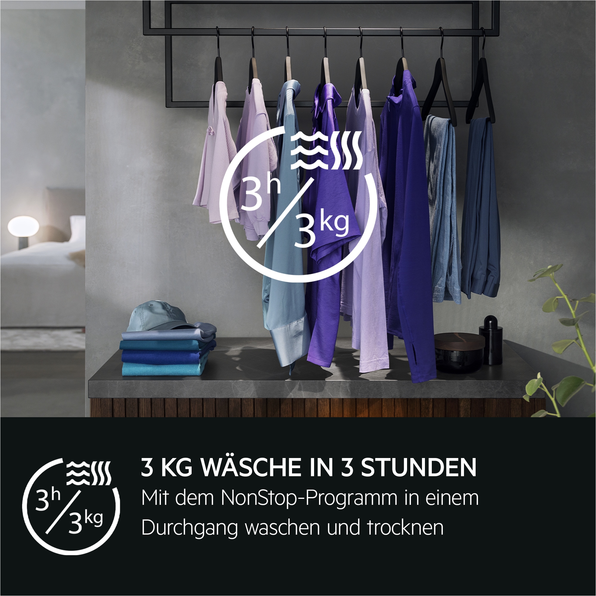 AEG Waschtrockner »L9WEF80690«, Serie 9000, Dampf-Funktion, Trocknet Wolle, Seide & Outdoor
