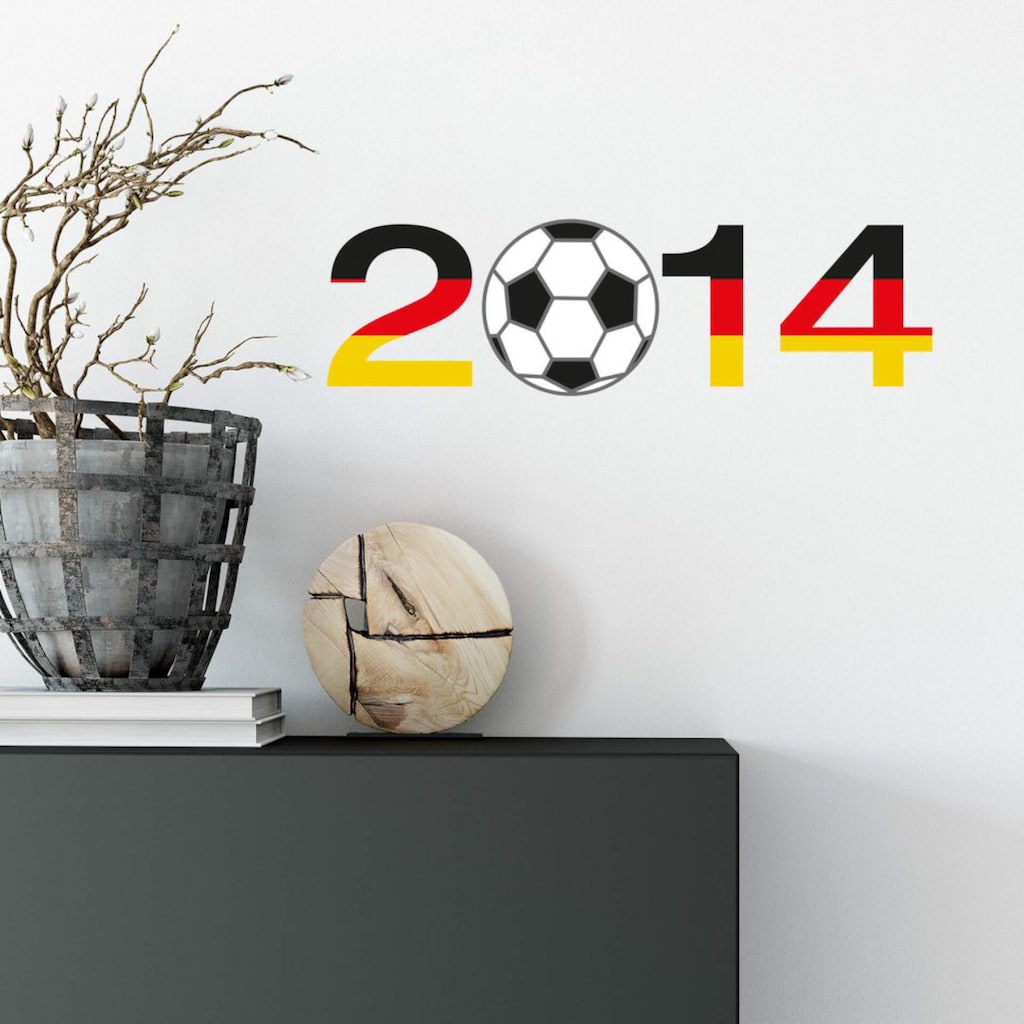 Wall-Art Wandtattoo »Fußballdeko 2014 mit Fußball«, (1 St.)