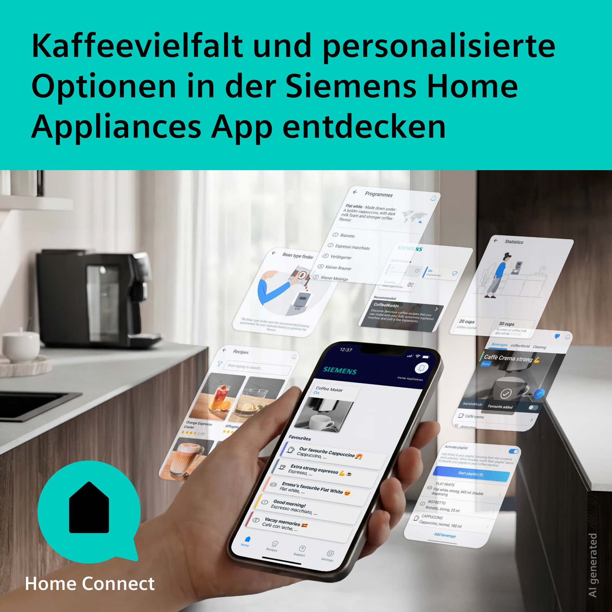SIEMENS Kaffeevollautomat »EQ600 TP601E09, 6 Getränke, XL-Getränke, bis zu 480ml, Kannenfunktion« Doppeltassenfunktion,Keramikmahlwerk, entnehmbare Brüheinheit, Schwarz