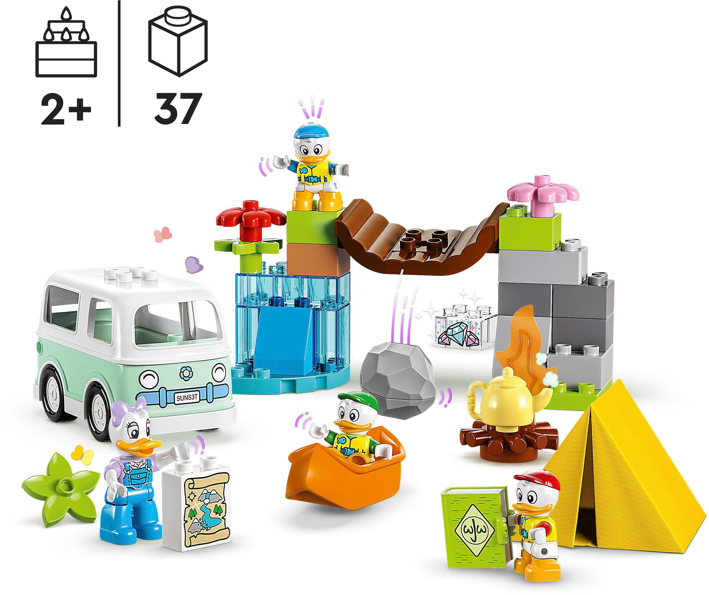 LEGO® Konstruktionsspielsteine »Camping-Abenteuer (10997), LEGO® DUPLO Disney«, (37 St.), Made in Europe
