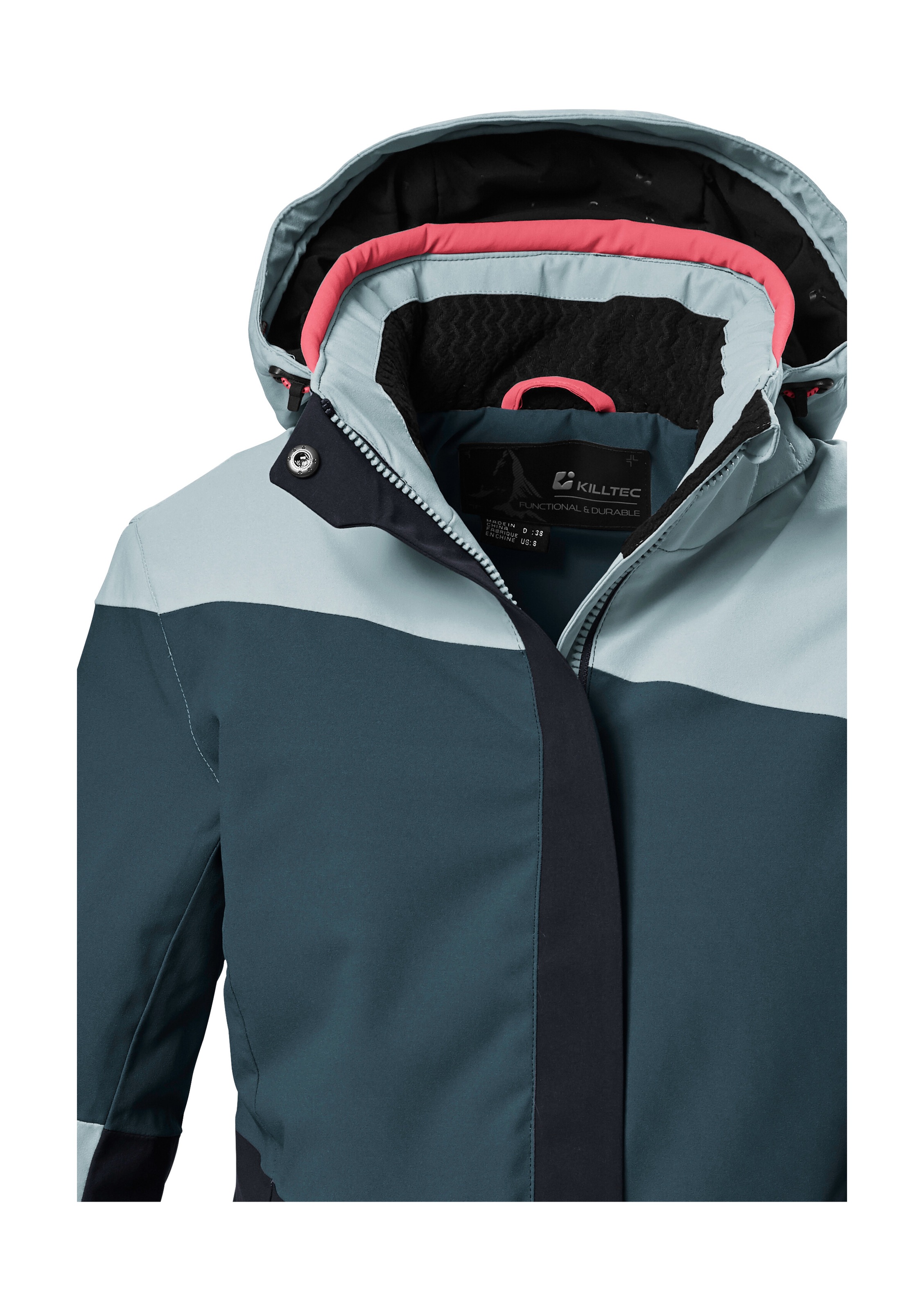 Killtec Skijacke »KSW 67 WMN SKI JCKT«, Damen Skijacke: wasserdicht, atmungsaktiv, abnehmbare Kapuze