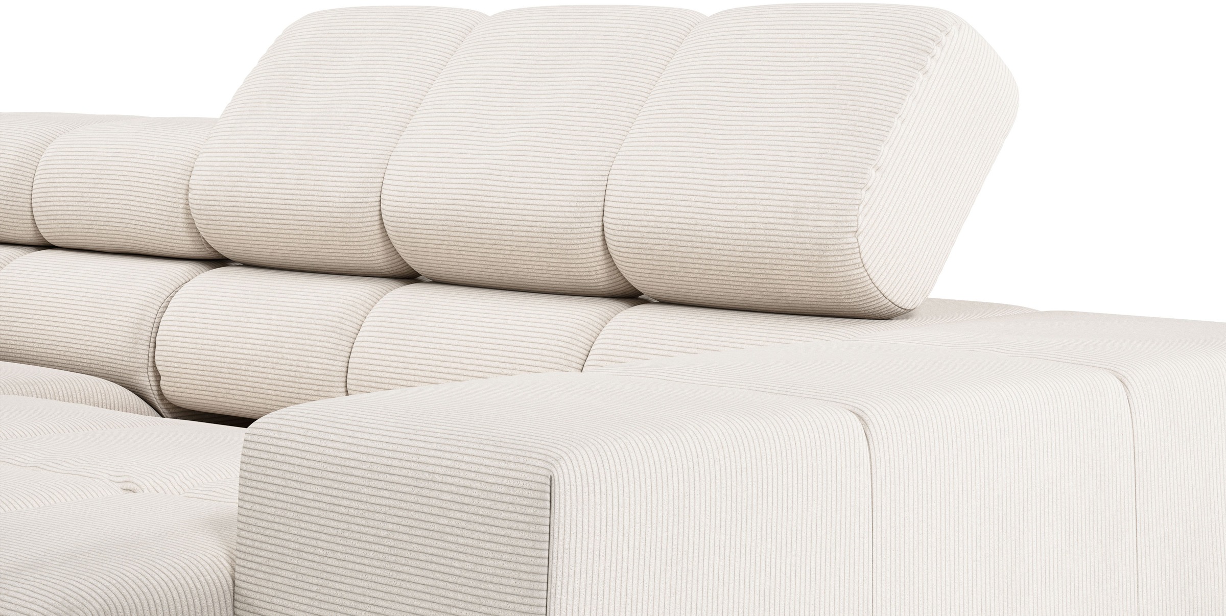 INOSIGN Ecksofa »Ancona, incl. Kopfteilverstellung + 3 Zierkissen, L-Form, Breite 249cm«, wahlweise motorische Sitztiefenverstellung, B/T(H: 249/215/70 cm