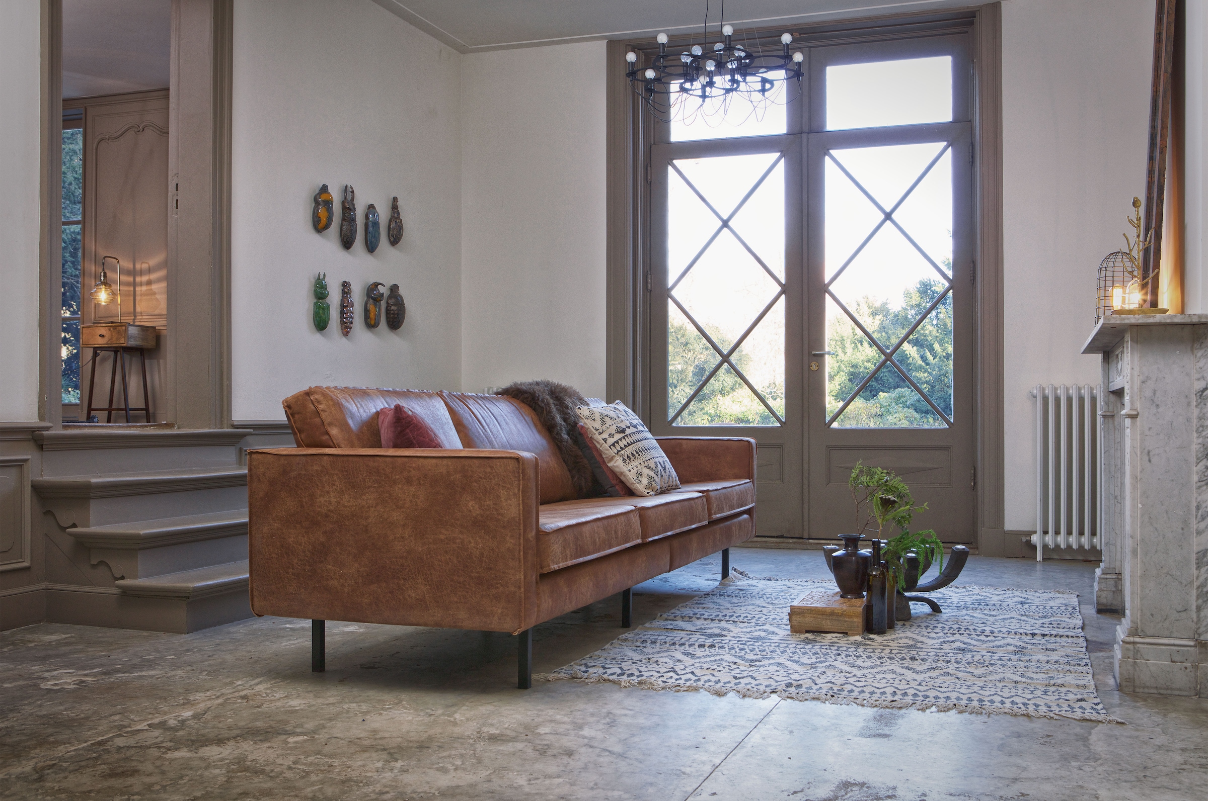 WOOOD Beistelltisch »Skybox aus Mangoholz mit Schublade, farbig lackiert, 40x30x70 cm« Schublade Innenmaß 34x24x9,5 cm, Holz farbig behandelt