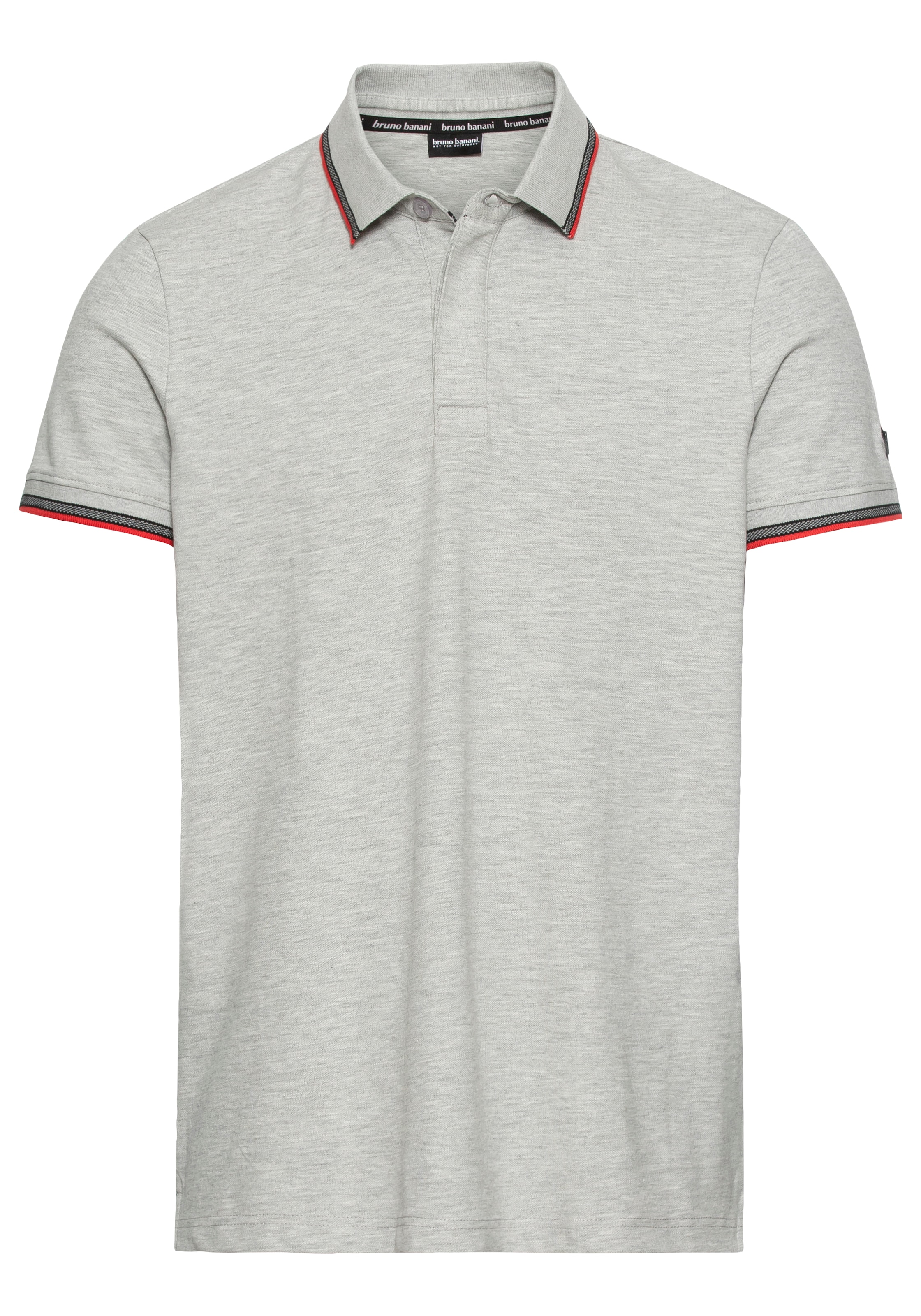 Bruno Banani Poloshirt, Kurzarm, schmal geschnitten, Colourblocking-Optik