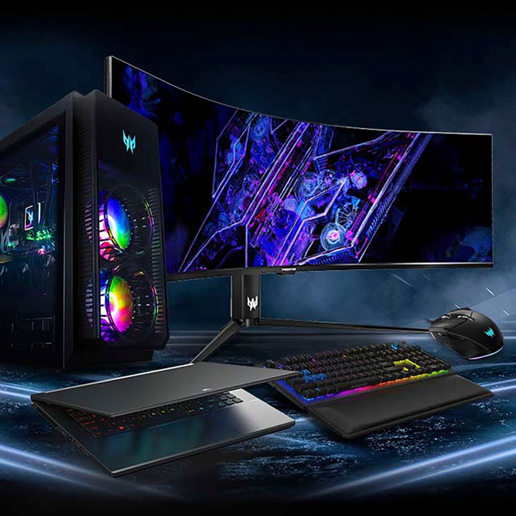 Acer Curved-Gaming-LED-Monitor »Predator Z57« 145 cm/57 ″  7680 x 2160 px DUHD 1 Reaktionszeit 120 Hz MiniLED