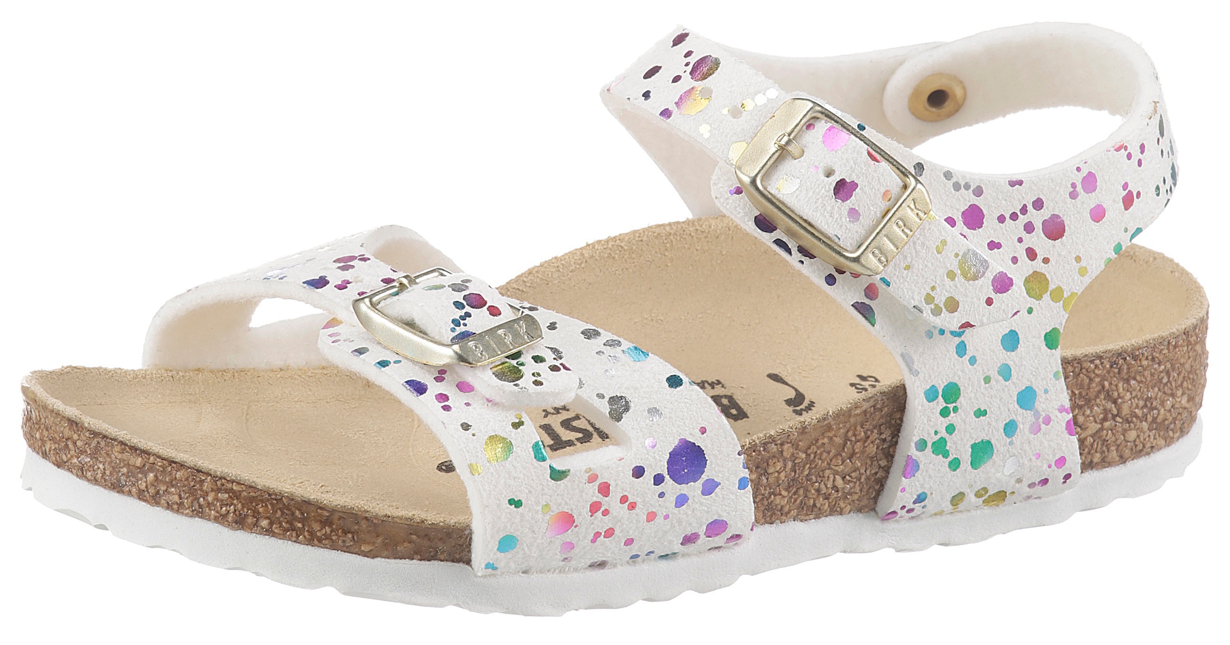 Birkenstock Sandale »Rio Inspired Confetti«, mit verstellbaren Schnallen, schmale Schuhweite
