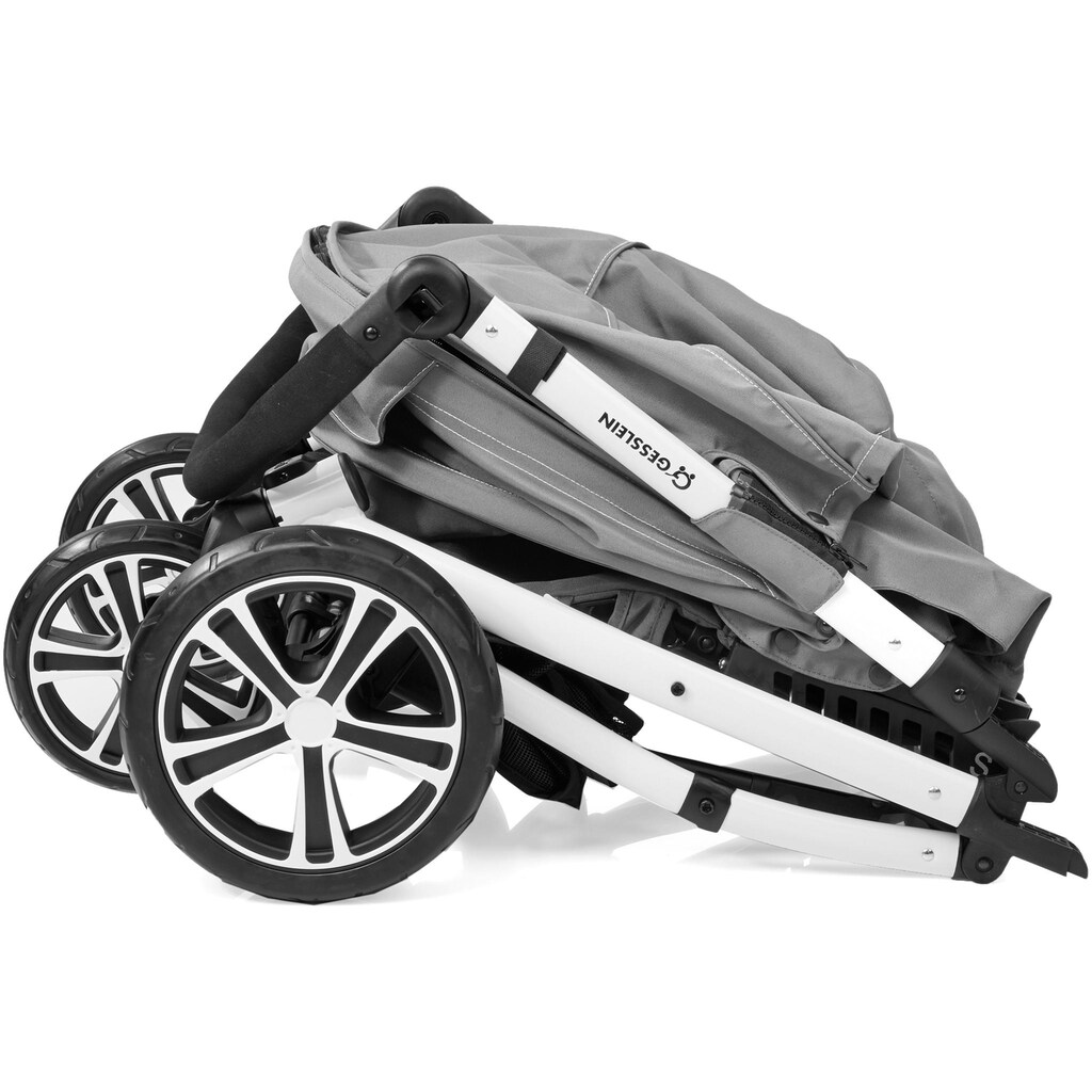 Gesslein Kinder-Buggy »S4 Air+ Black/Black, Blue«, mit schwenkbaren Vorderrädern; Kinderwagen, Buggy, Sportwagen, Sportbuggy, Kinderbuggy, Sport-Kinderwagen
