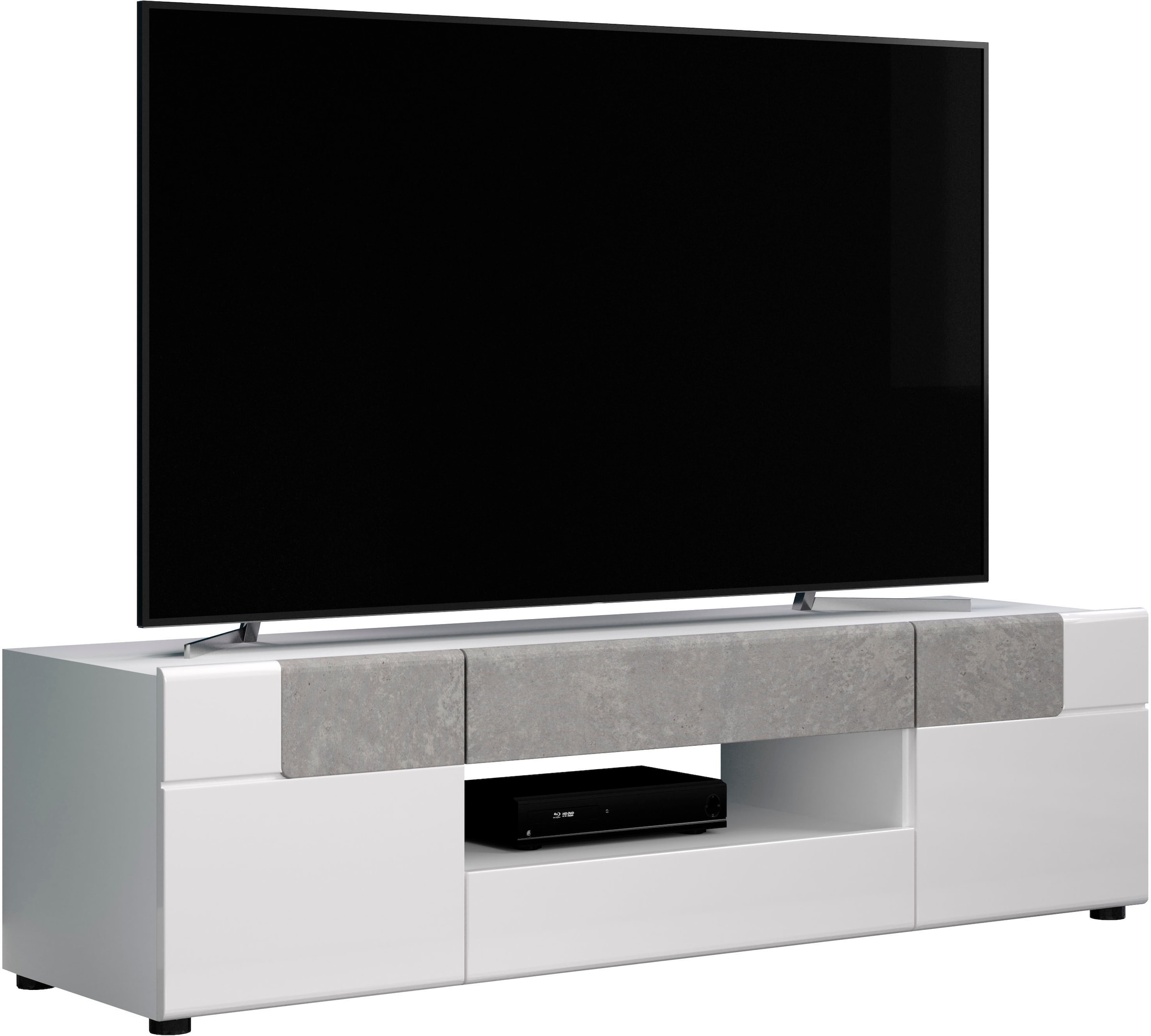 INOSIGN TV-Schrank »Taormina«, TV-Lowboard, Hochglanz mit eleganter Blende, Breite 153 cm