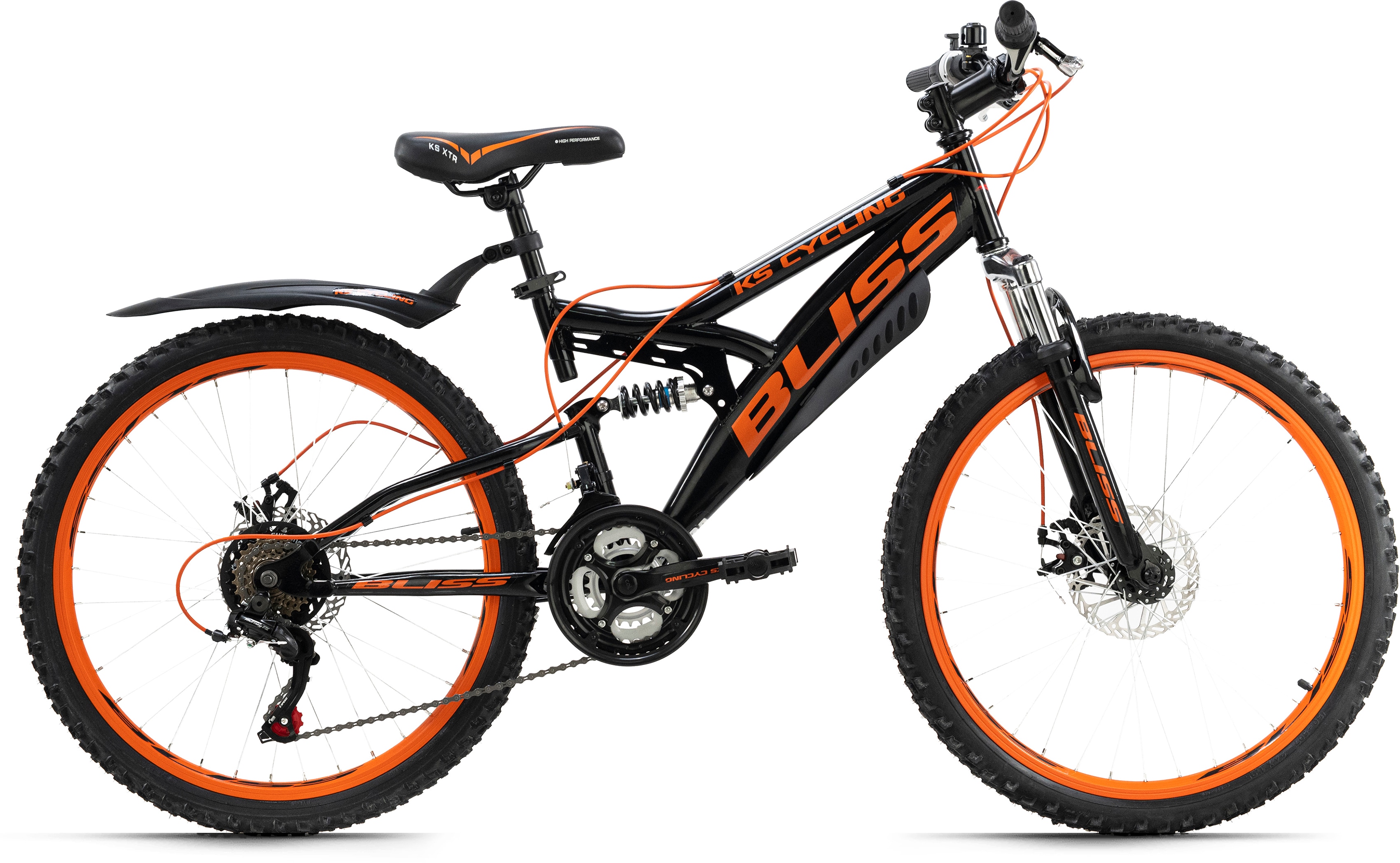 Ks Cycling Jugendfahrrad »Bliss« 18 Gang Shimano Tourney Schaltwerk Kettenschaltung für Herren in schwarz, Größe 24 Zoll (60,96 cm)