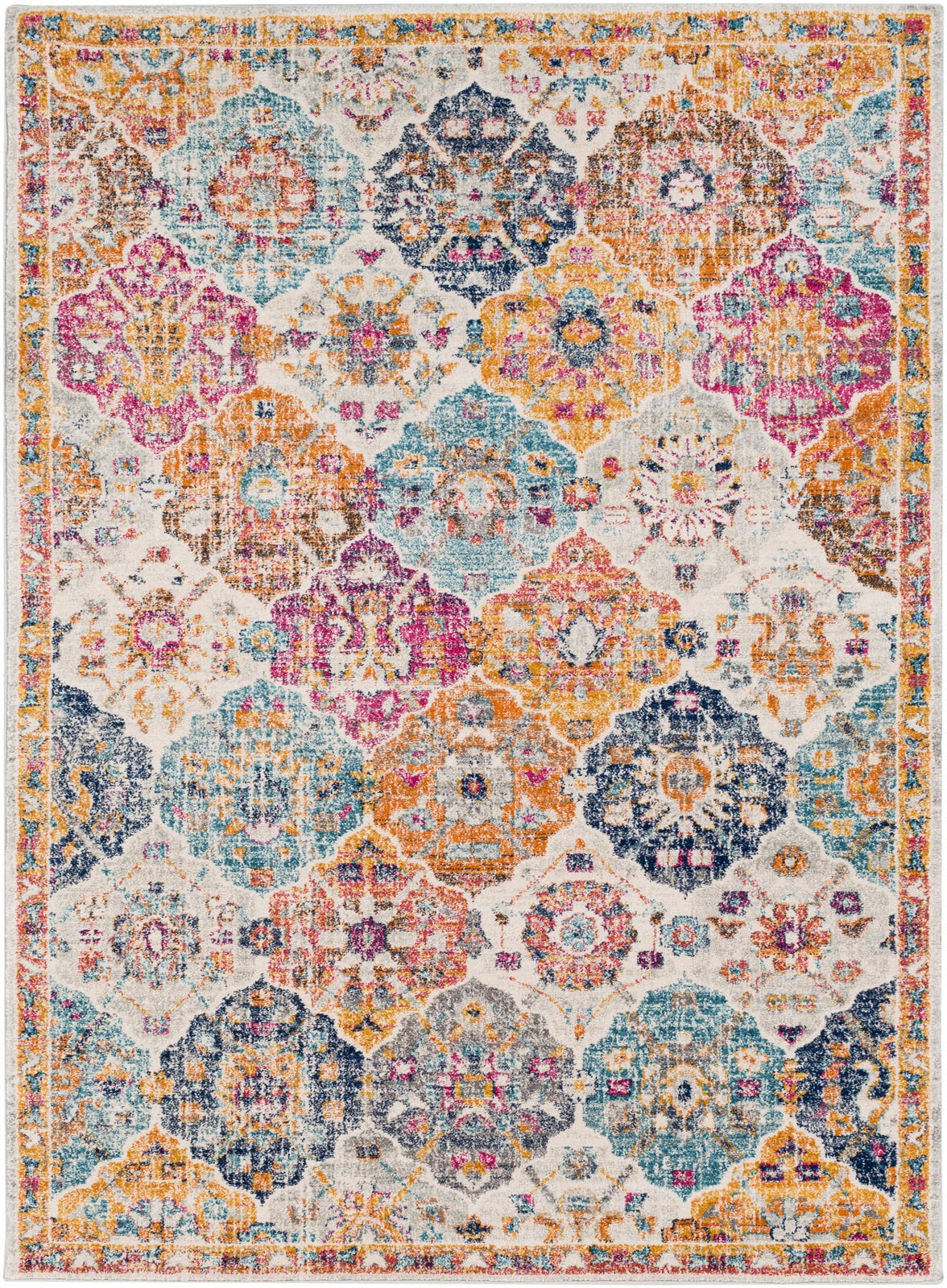 Surya Teppich »SICILY«, rechteckig, Boho Kurflor Orientteppich, Wohnzimmer, Schlafzimmer