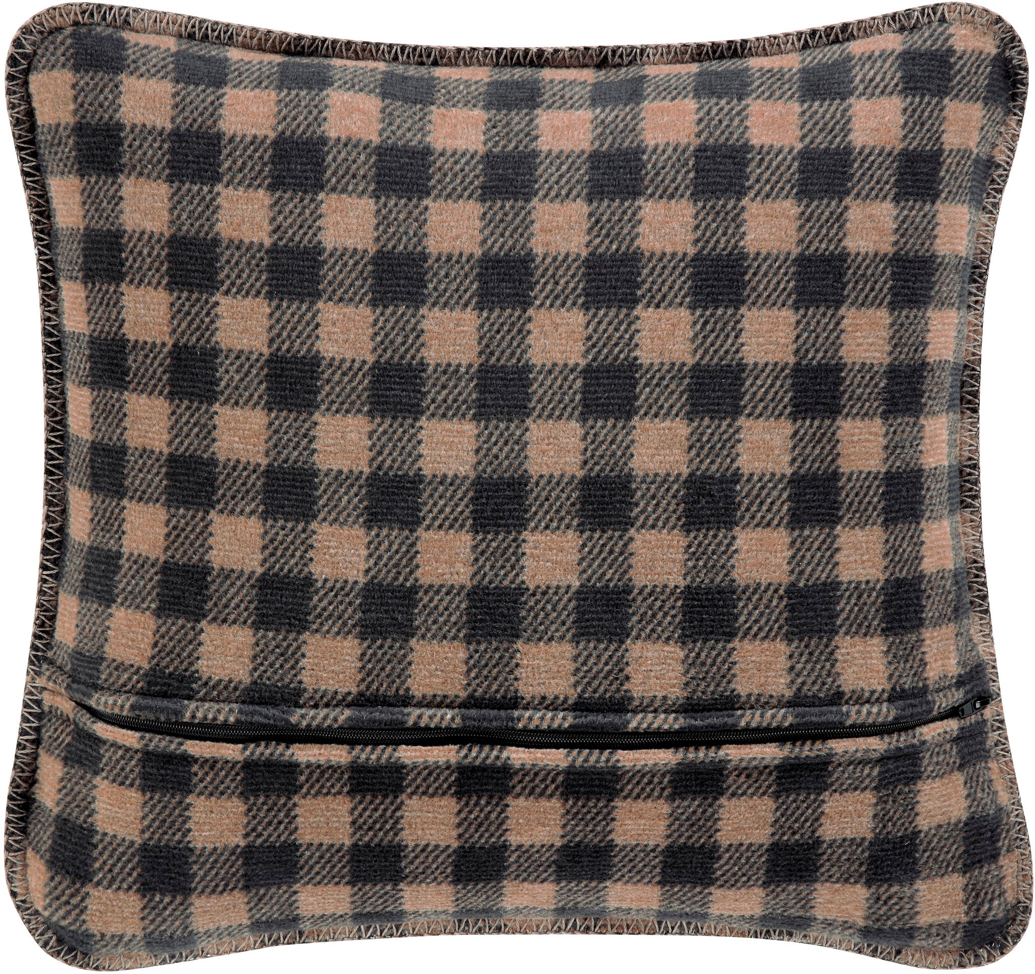 Biederlack Dekokissen »Alp Charm« Herzmotiv mit Enzianblüte