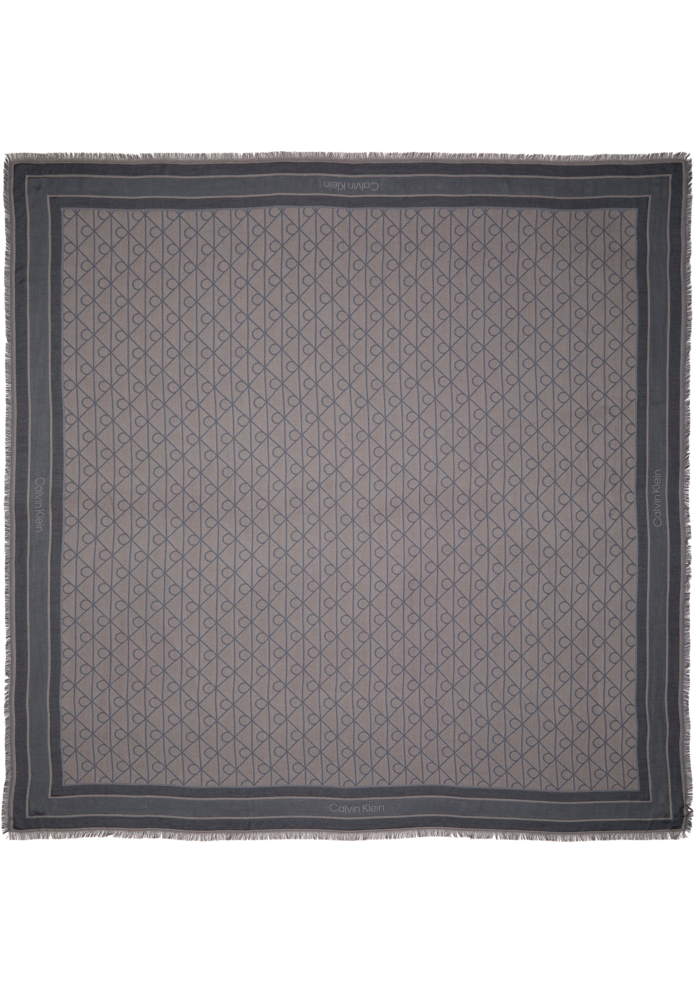 Calvin Klein Modetuch »EMBLEM AOP JACQUARD SQUARE SCARF« Mit Markenlabelmusterung