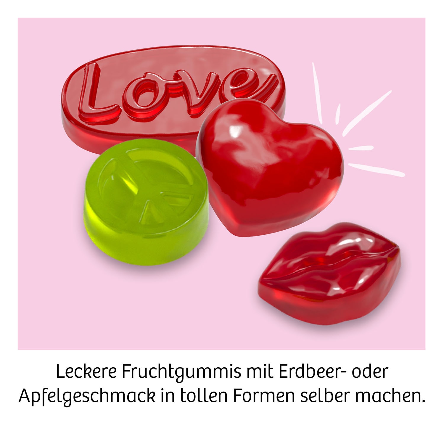 Kosmos Experimentierkasten »Fun Science Fruchtgummi Labor Love & Hearts« Made in Germany