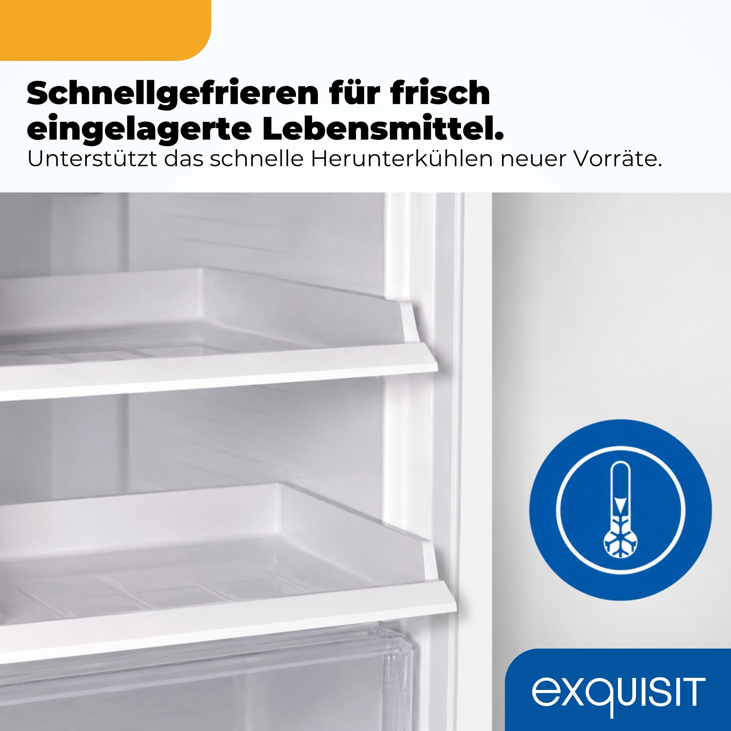 exquisit Gefrierschrank »GS271-NF-H-040C« 170 cm hoch 54,5 cm breit Viel Platz, starke Gefrierleistung & flexible Anpassung für den Alltag