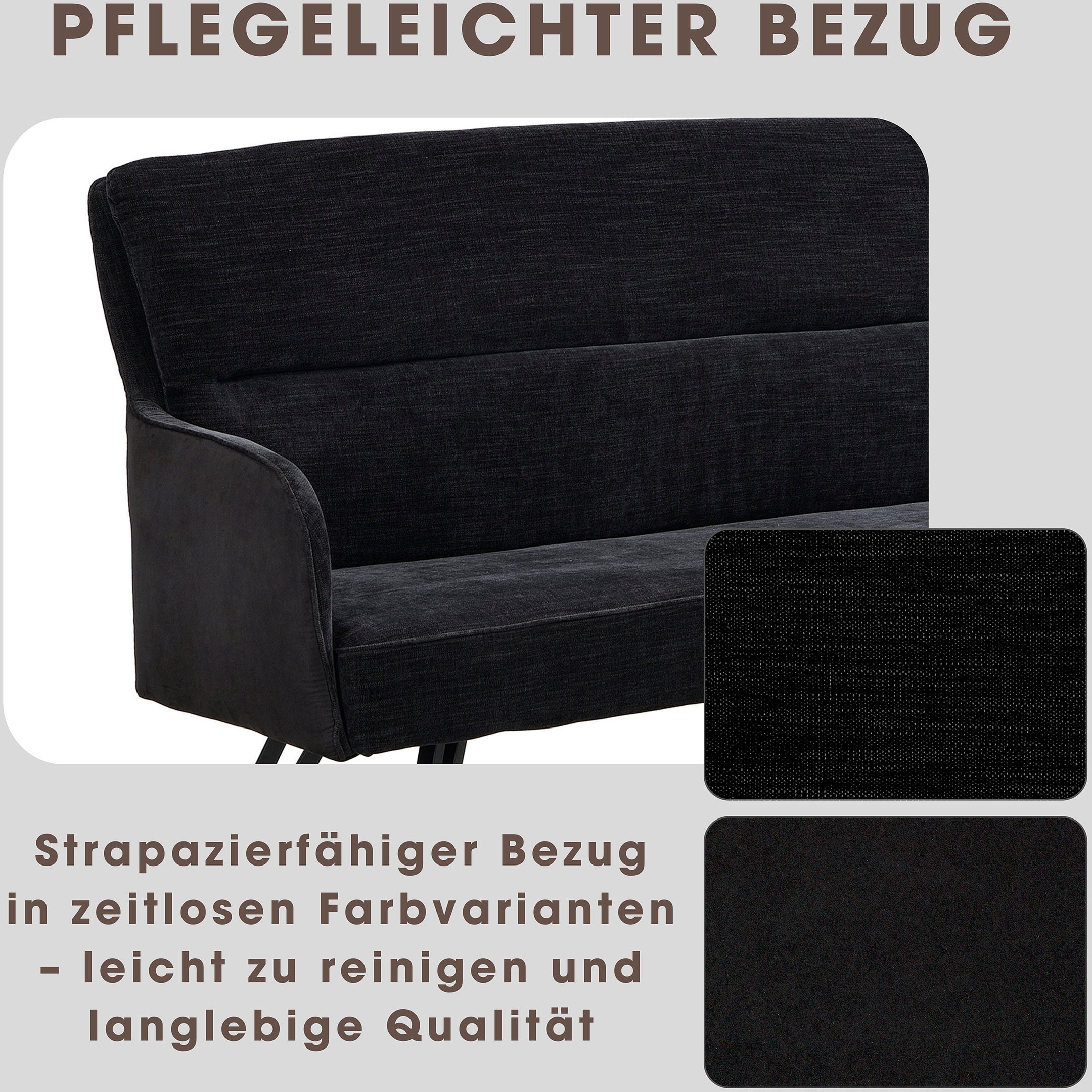 byLIVING Sitzbank »Tino« 1 Stk. tlg. mit Federkernpolsterung in 140 oder 160cm, hochwertige Polsterbezüge