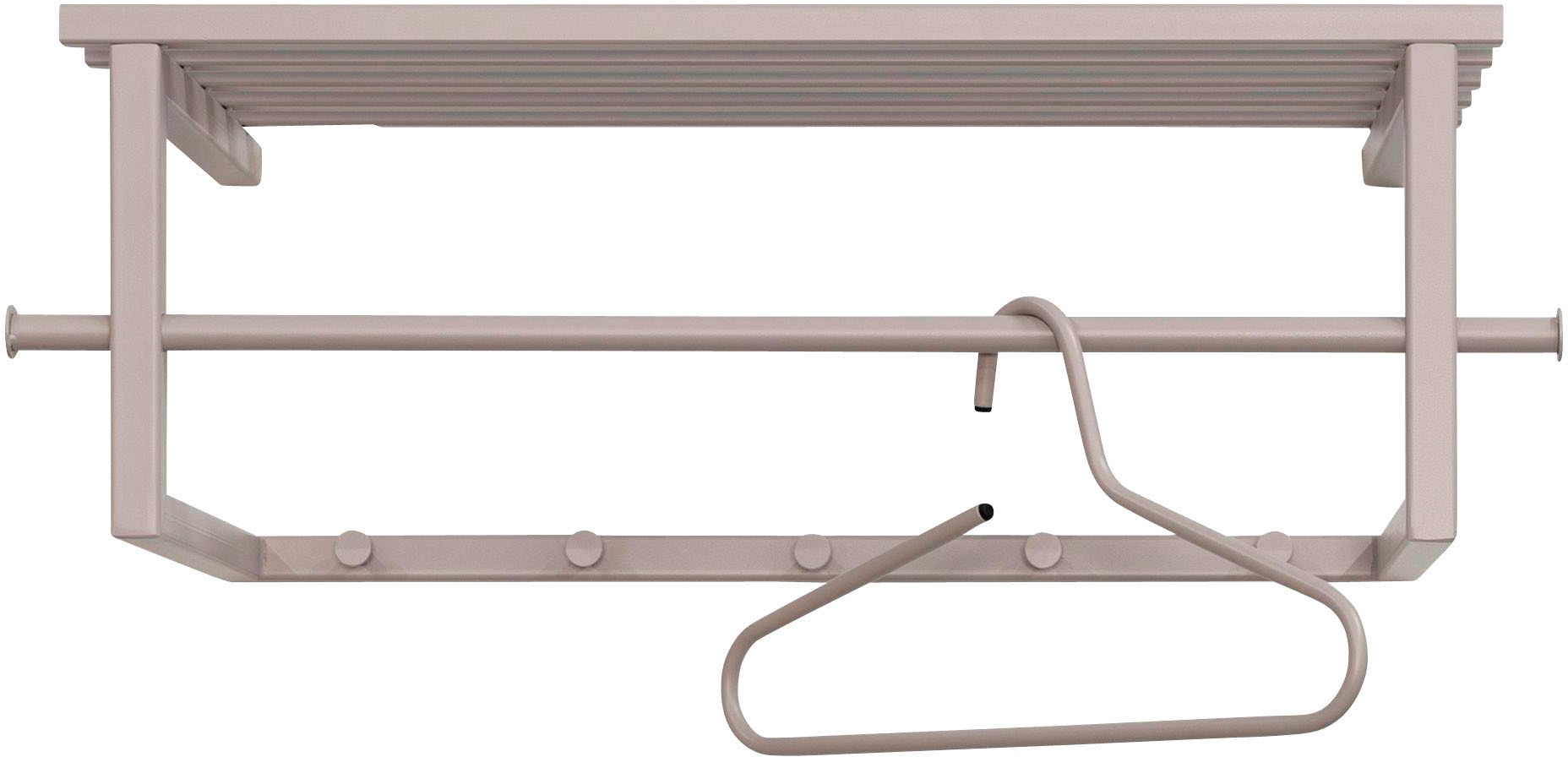 Spinder Design Garderobenleiste Metall in grau, Größe B/H/T: 76 cm x 76 cm x 34 cm