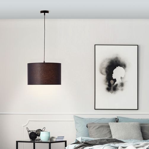 Brilliant Pendelleuchte »Esher« E27 1 Stk. Hängelampe 38cm schwarz