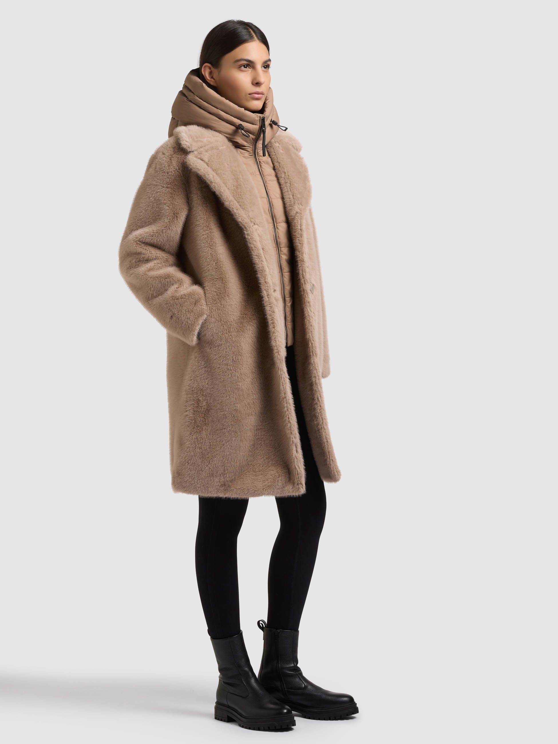 khujo Fellimitatmantel »FIZA« Regular Fit