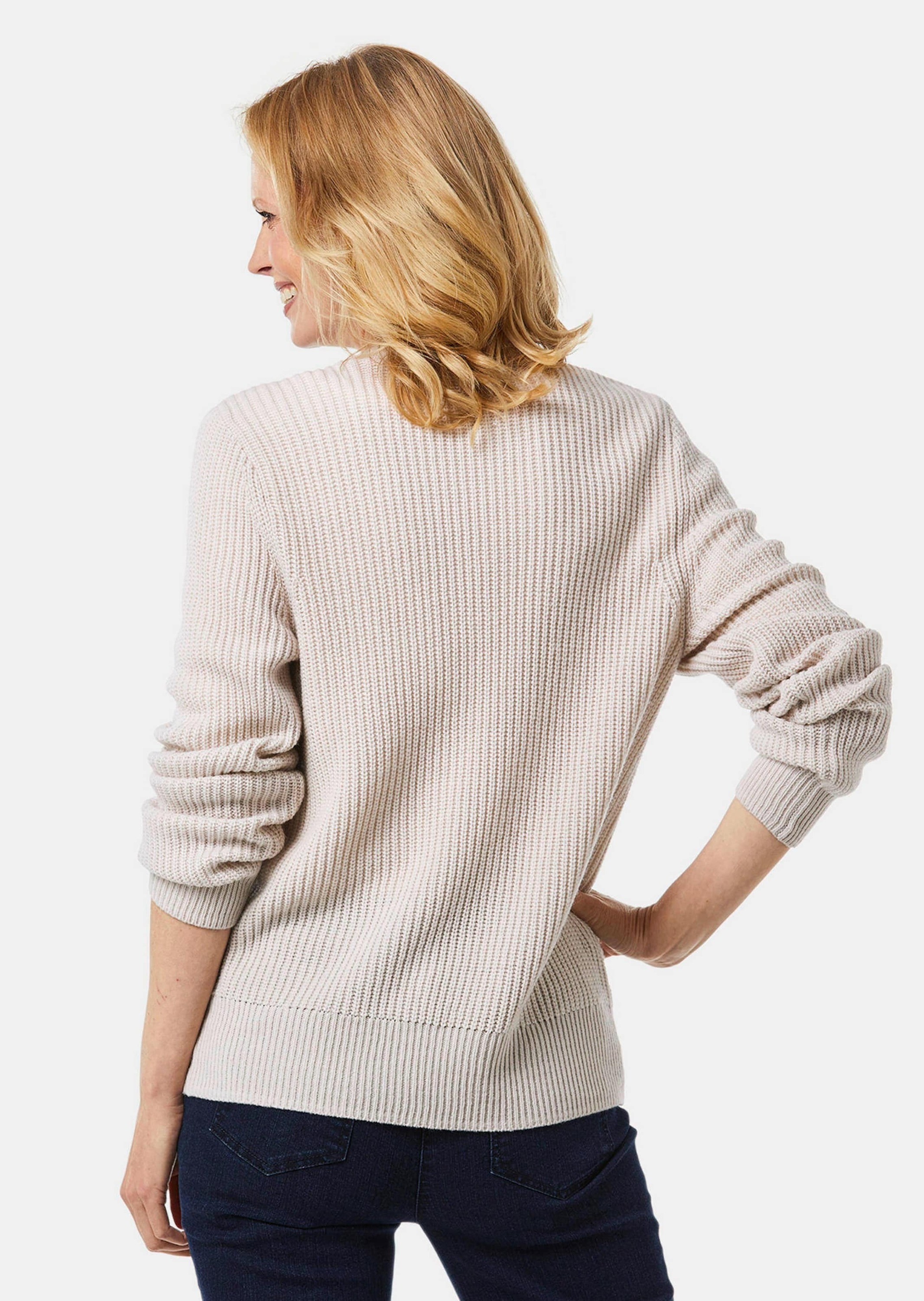GOLDNER Strickjacke »Kurzgröße Pflegeleichte Strickjacke in hochwertiger Rippenstruktur«