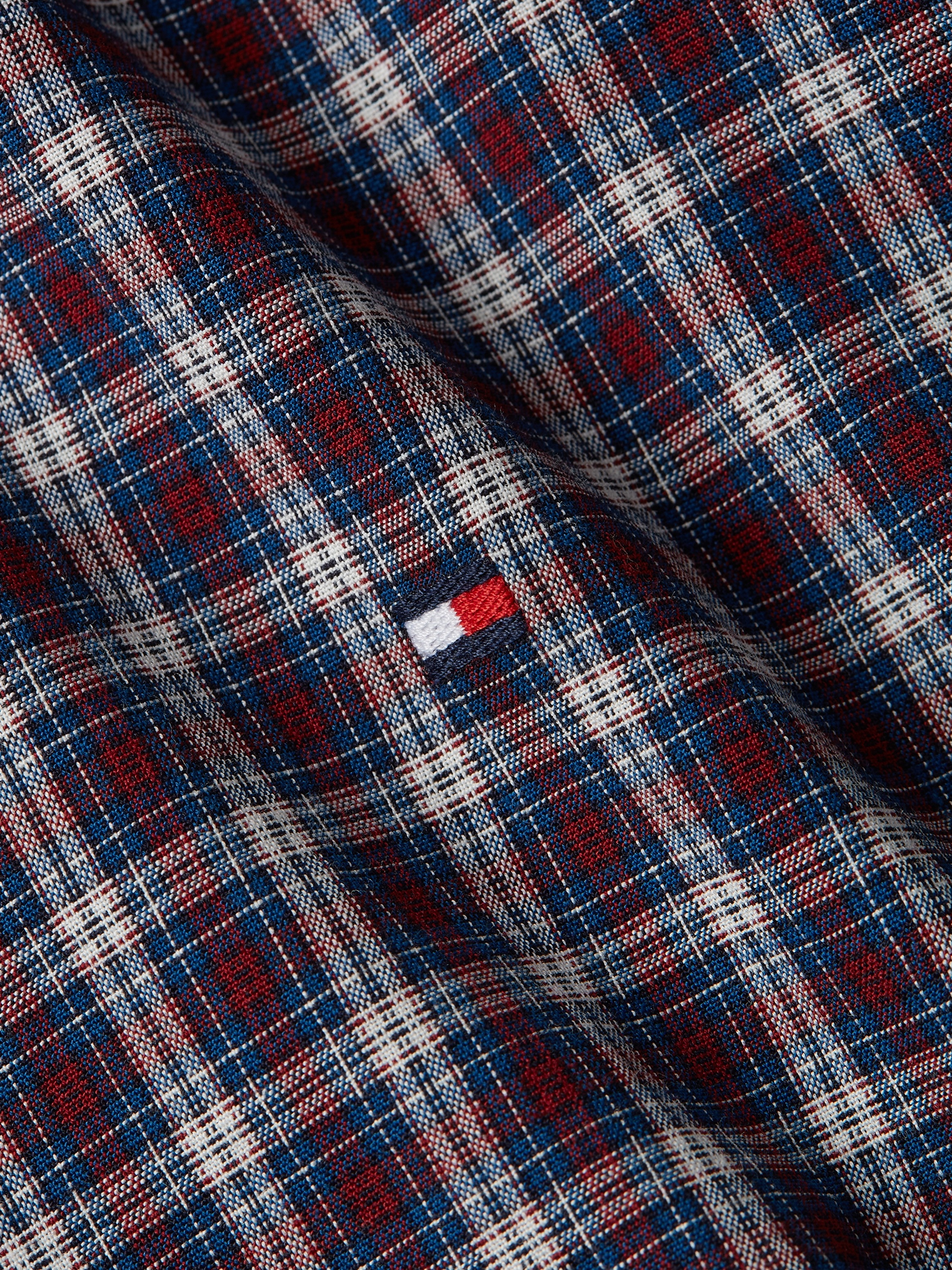 Tommy Hilfiger Karohemd »NAT. SOFT FLEX MINI TARTAN RF«