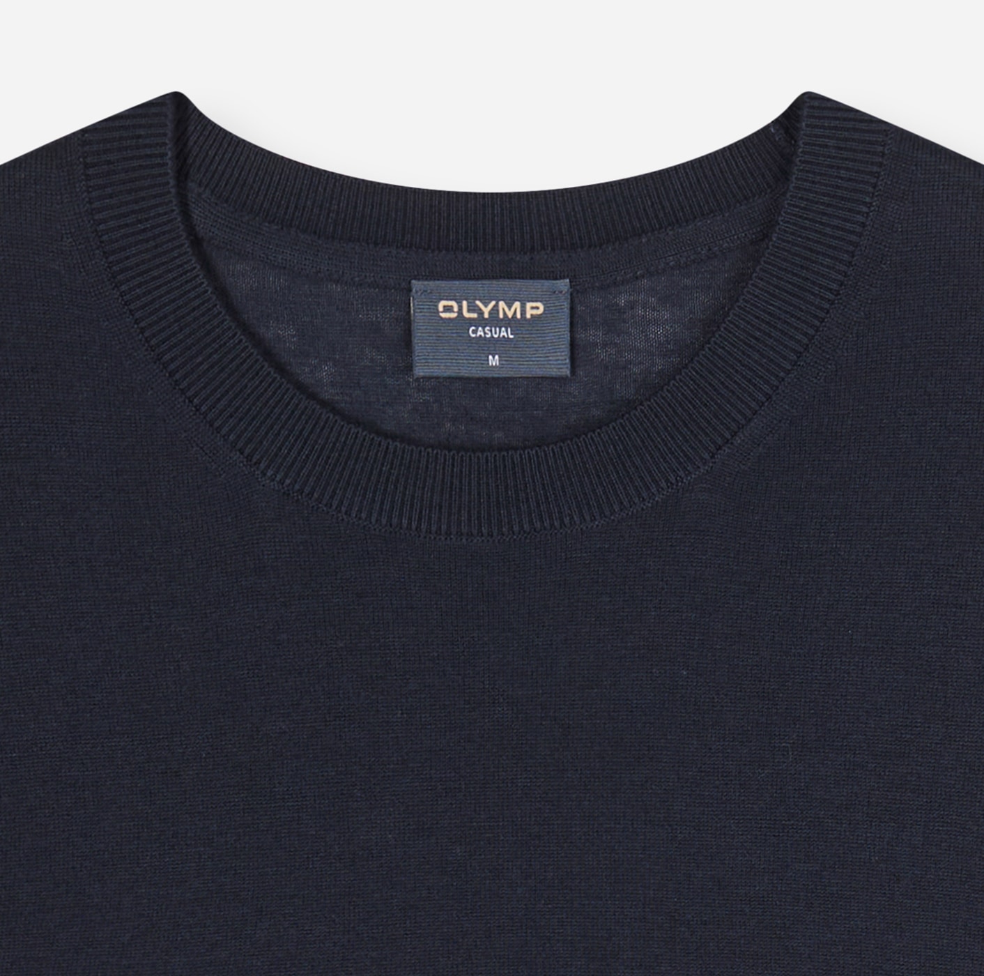 OLYMP T-Shirt Rundhals, Strick, normale Passform