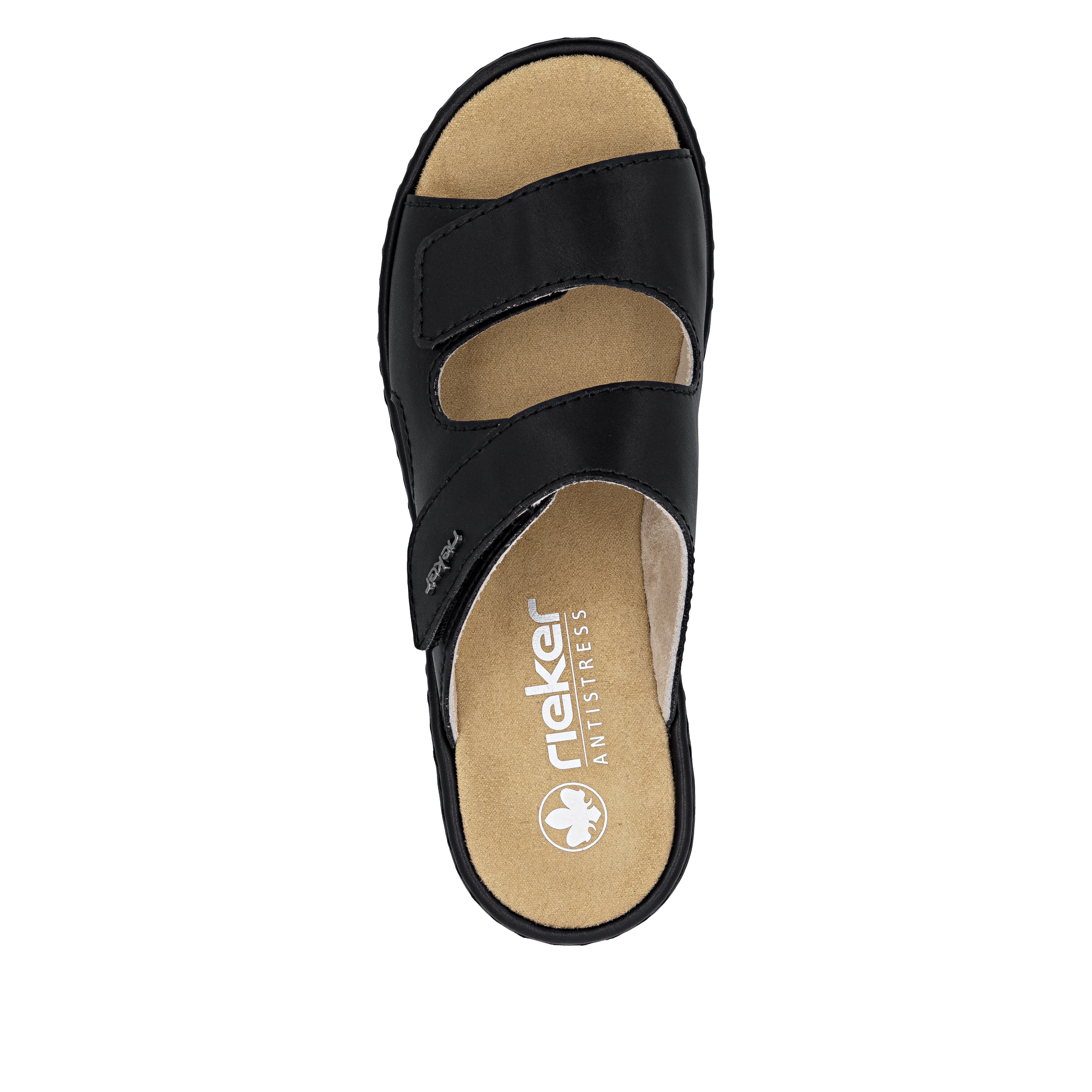 Rieker Pantolette  Sommerschuh, Schlappen, Hausschuh mit modischer Plateausohle