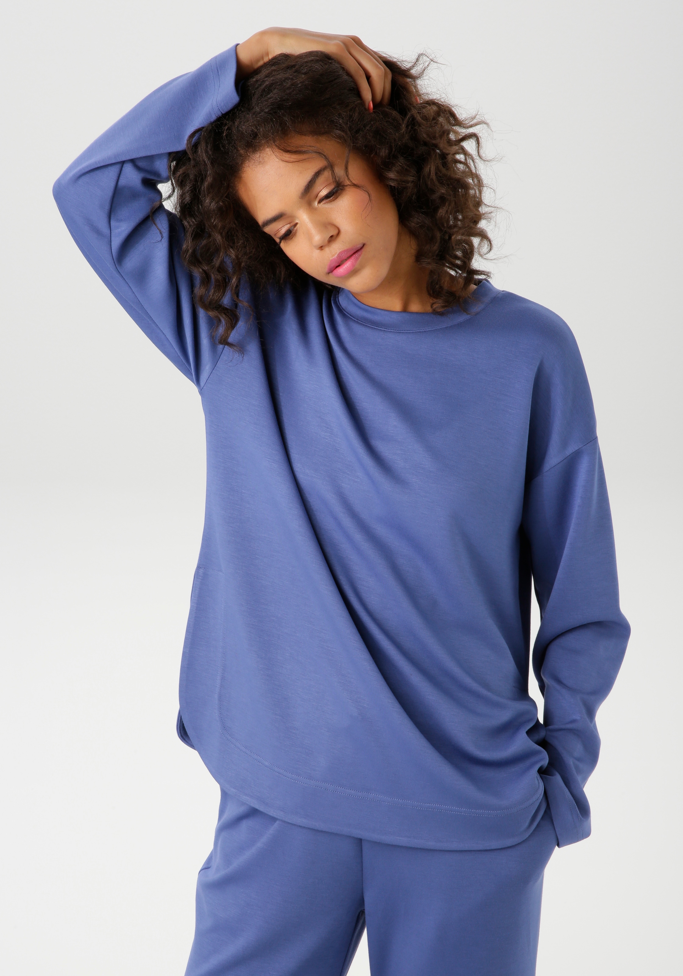 Aniston CASUAL Sweatshirt, in trendiger Farbpalette - NEUE KOLLEKTION